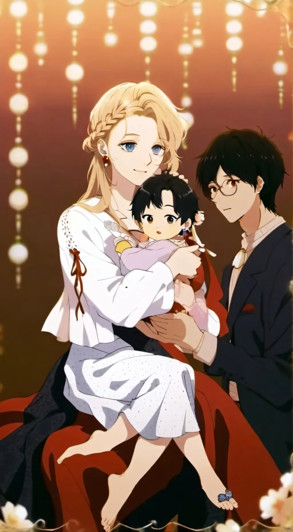 ai character: Cute baby background