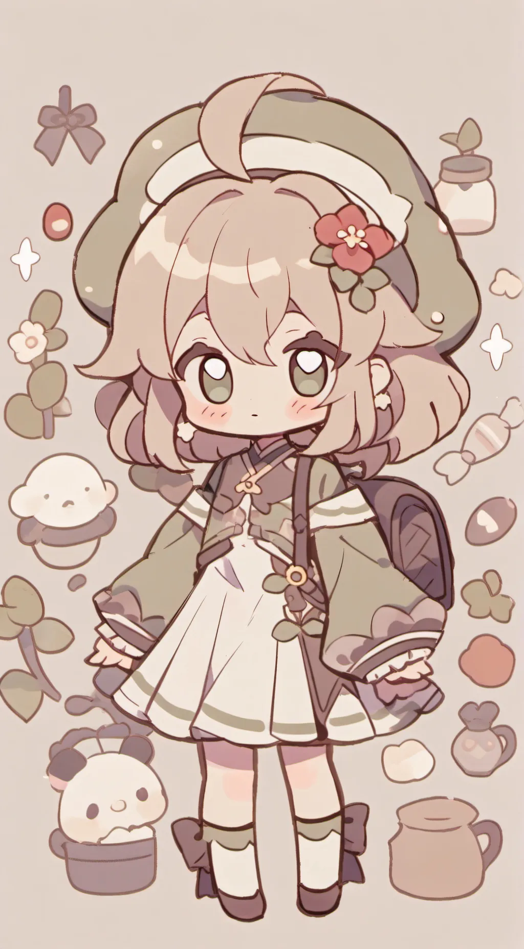 ai character: baby background