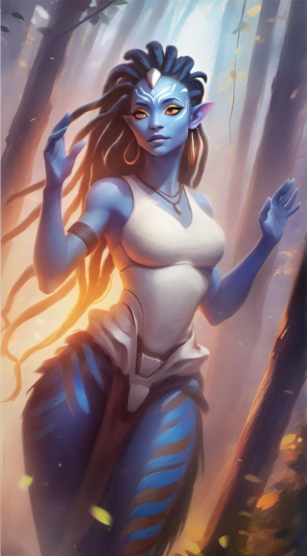 ai character: Neytiri •√46886347 background