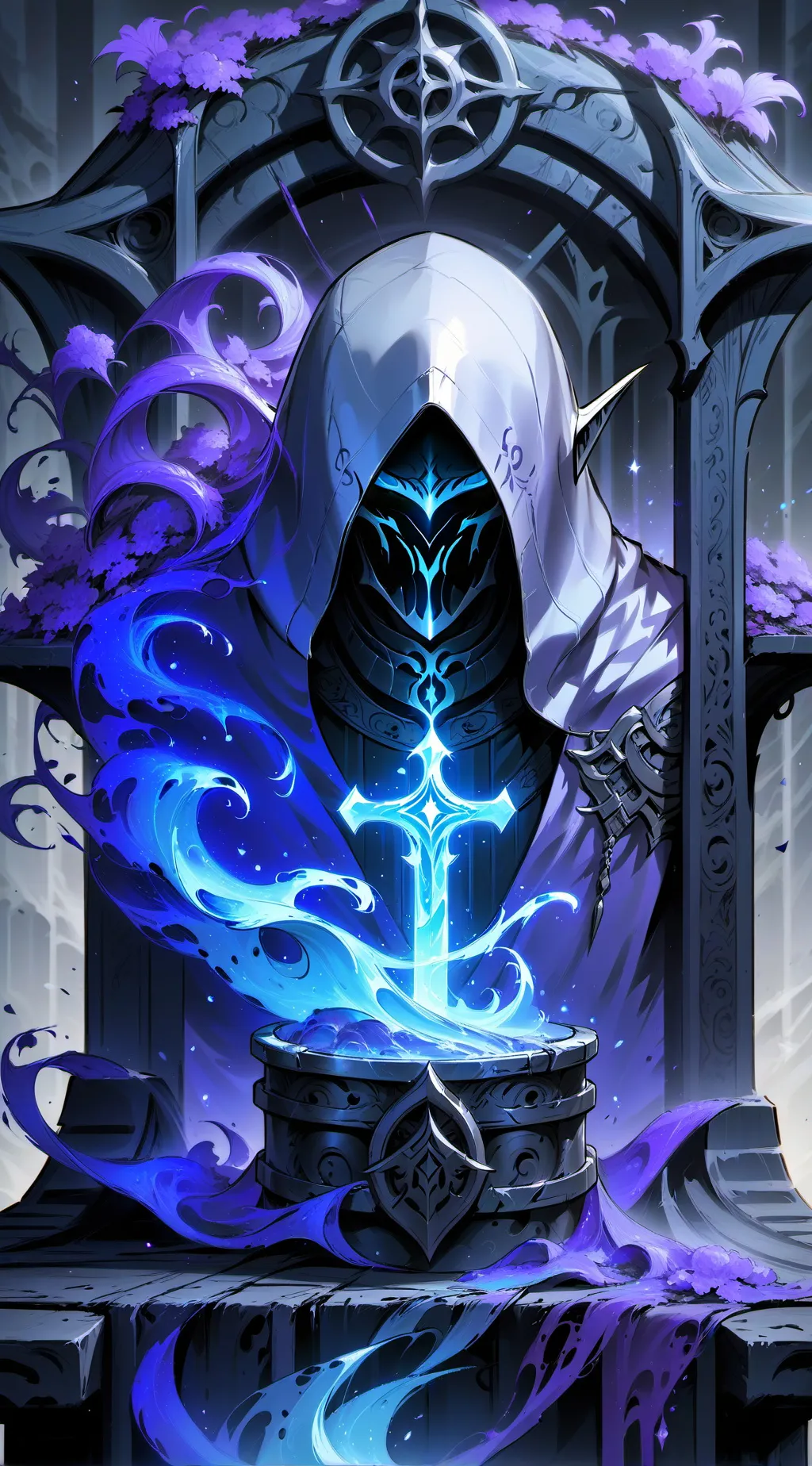 ai character: The death rider  background