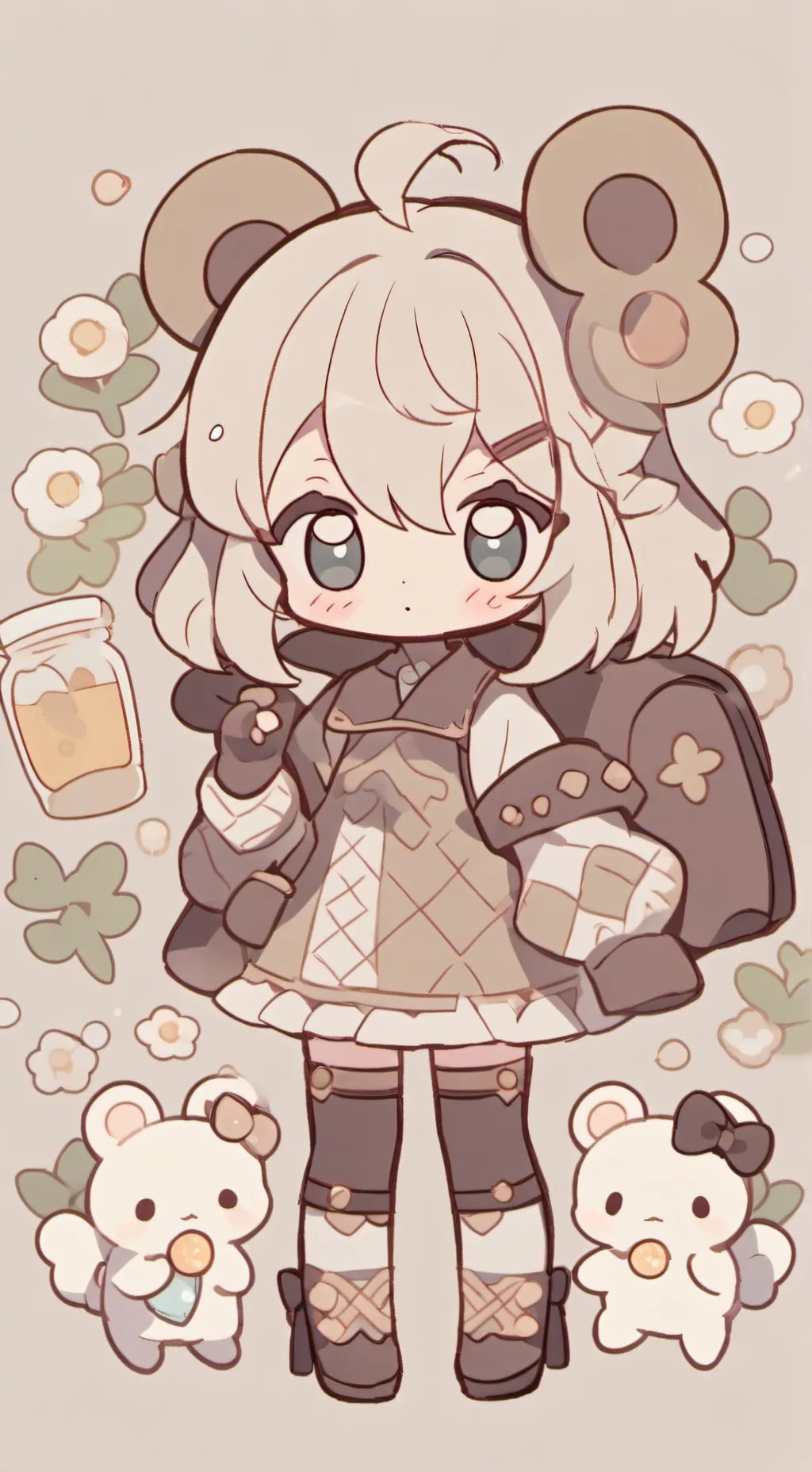 ai character: baby background