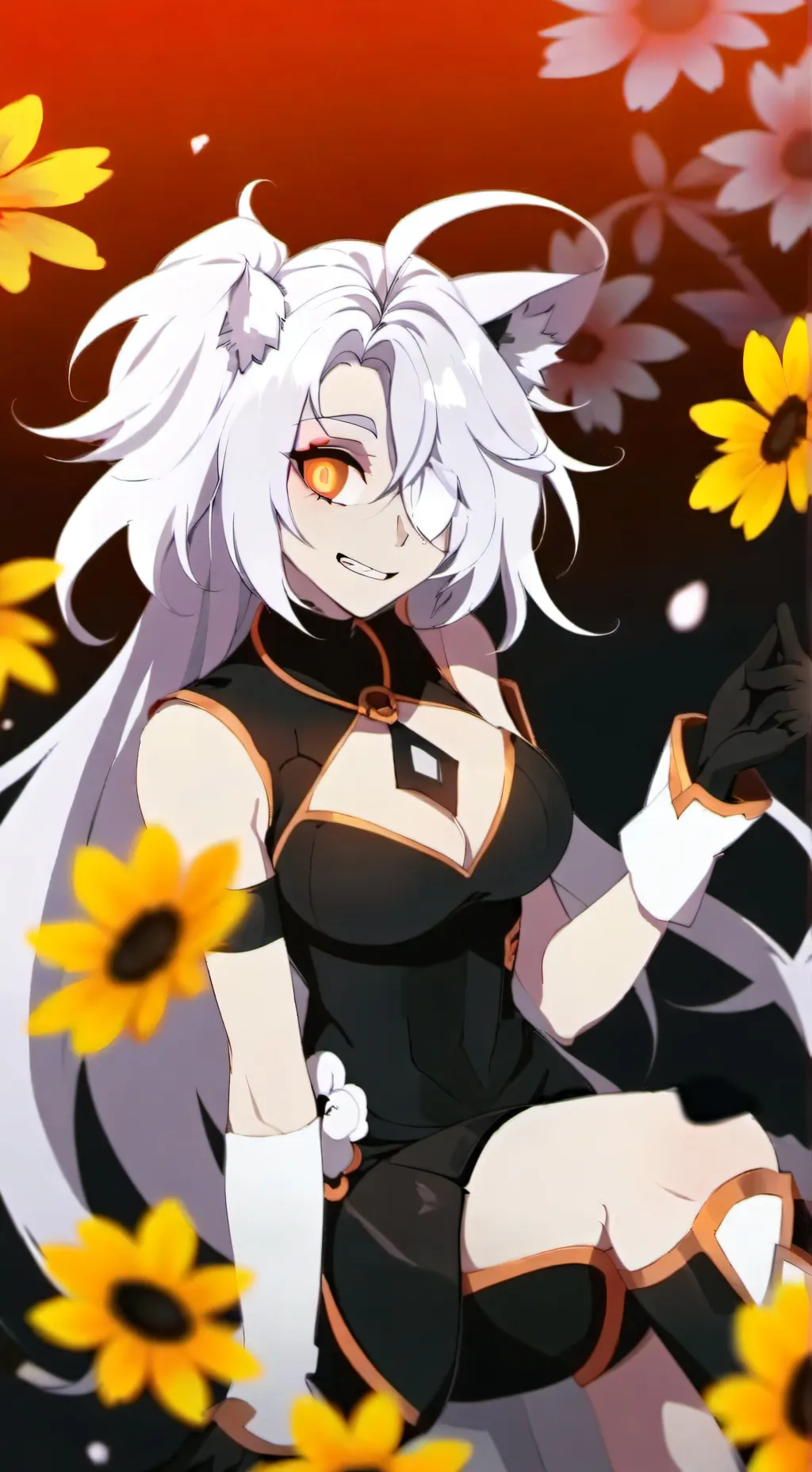 ai character: Loona and roxanne  background