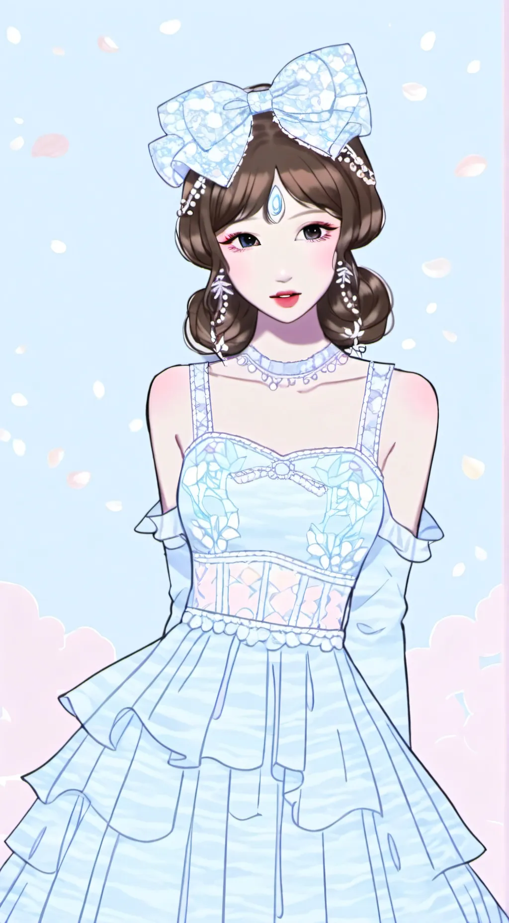 ai character: 萍桃桃 background