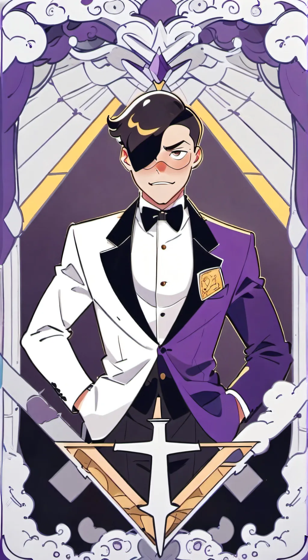 ai character: Gold Heart 💛🌟 background