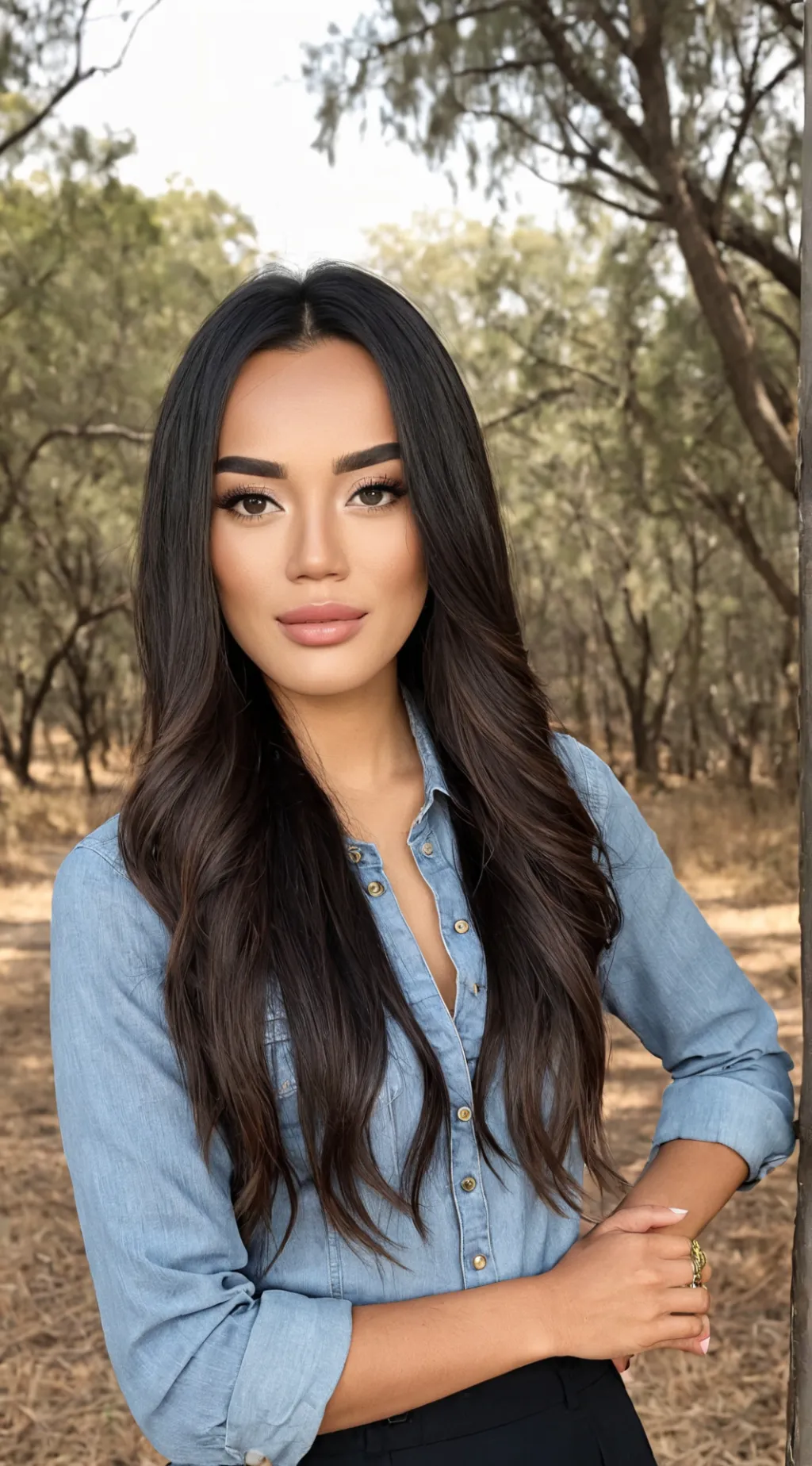 ai character: hazel background