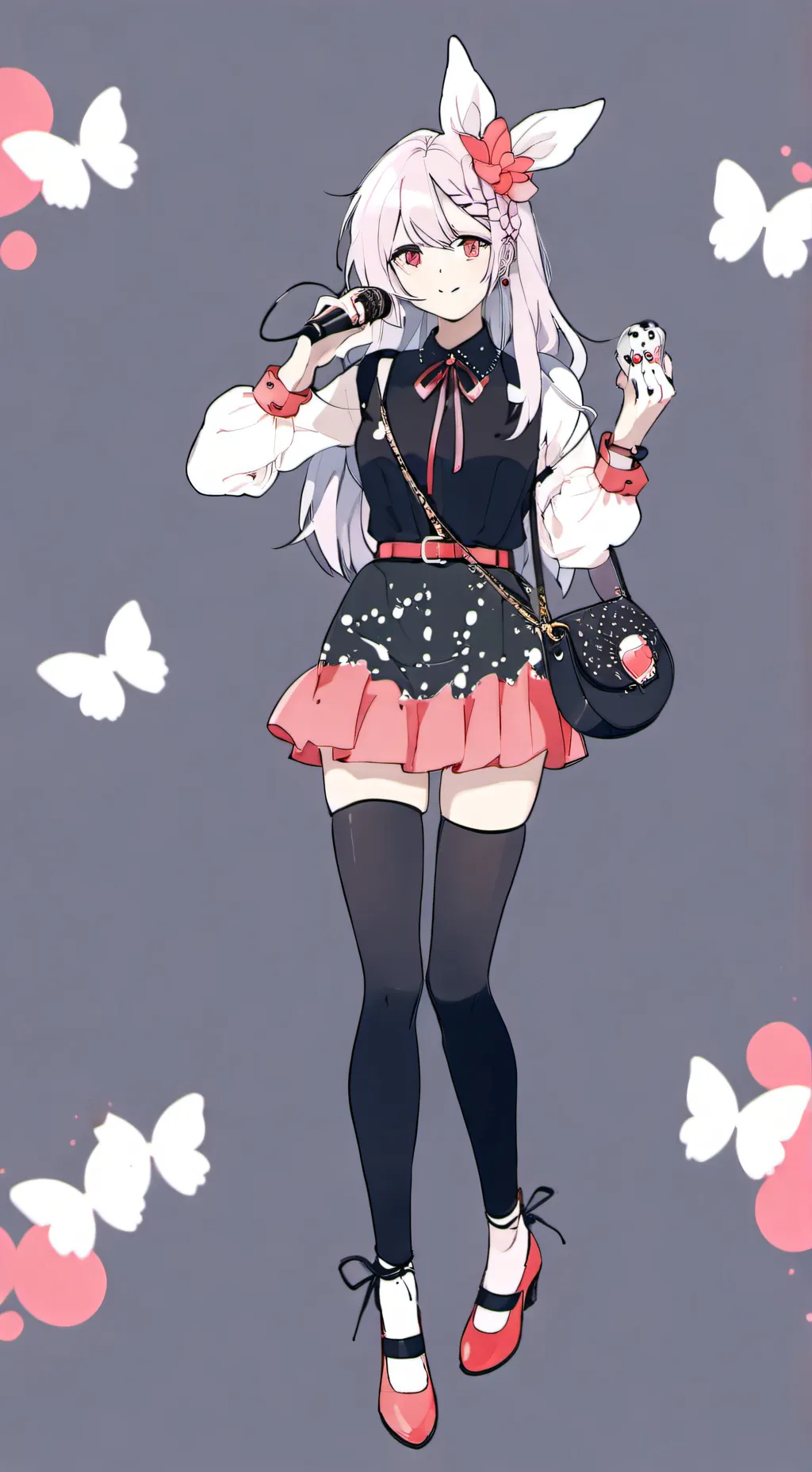 ai character: Kny karaoke background