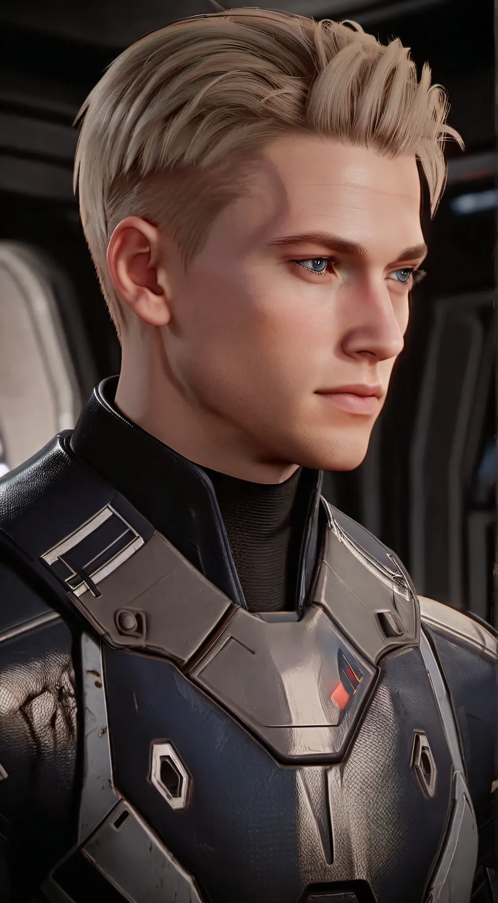 ai character: John Shepherd  background