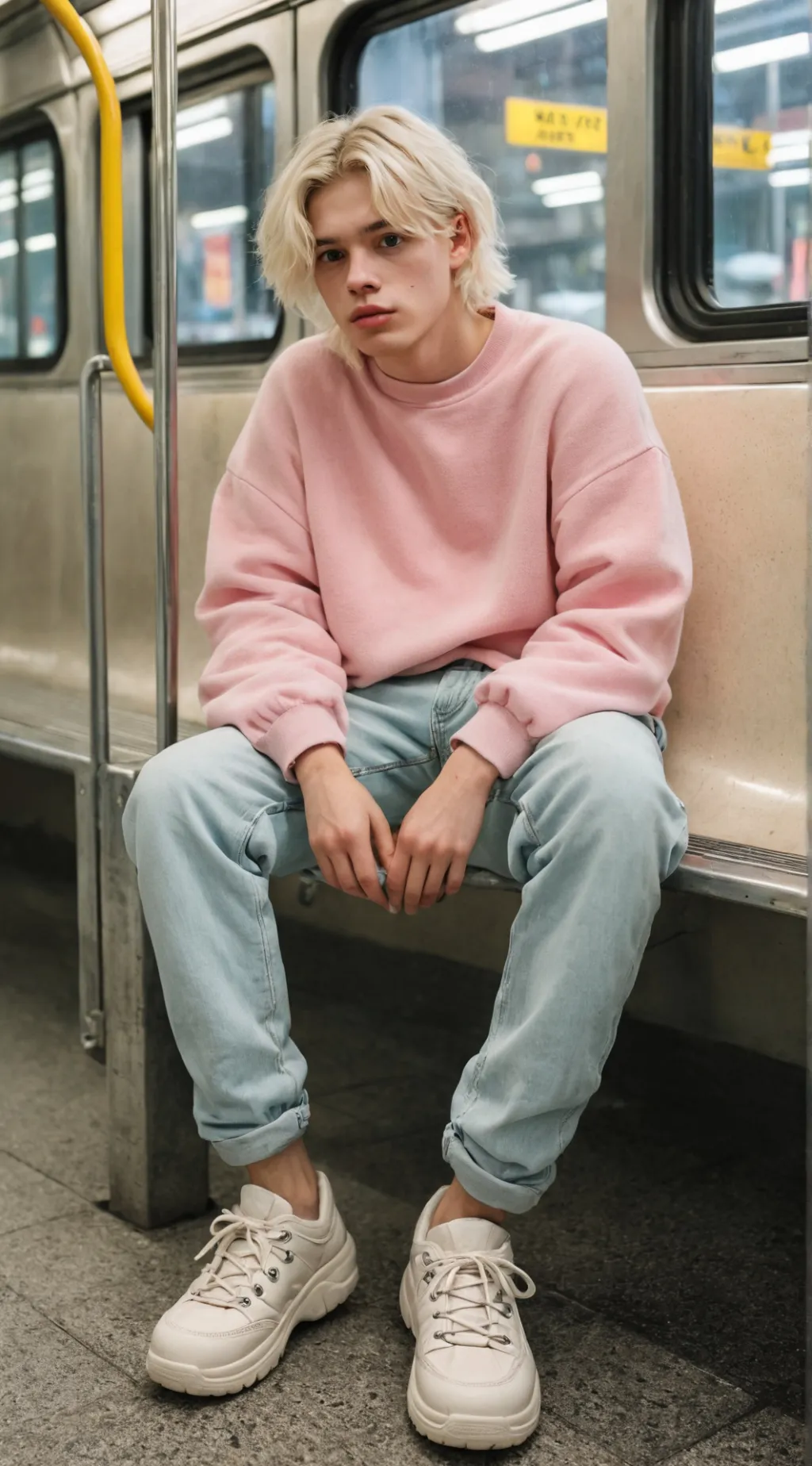 ai character: Michael talcum  background