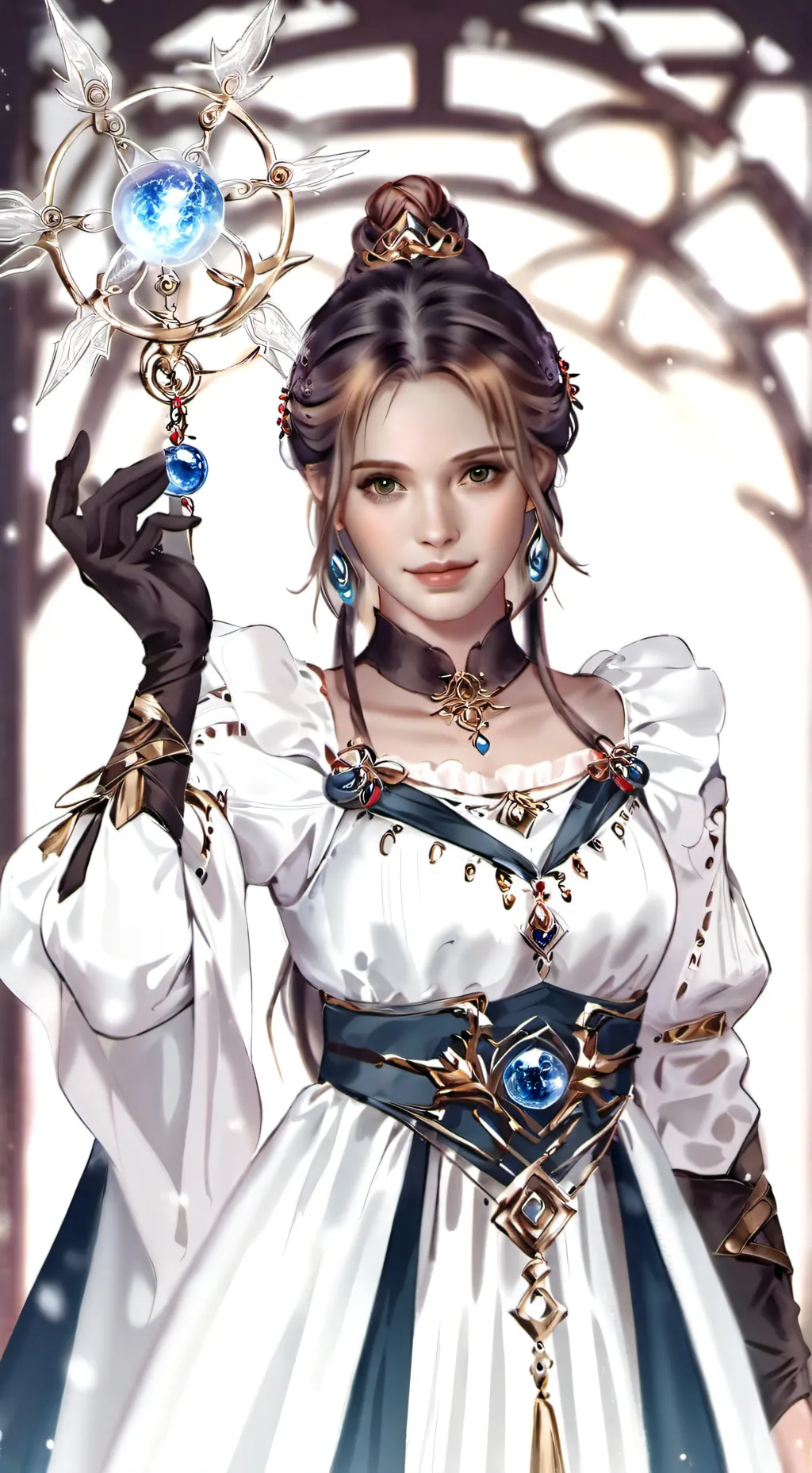 ai character: lady frost background