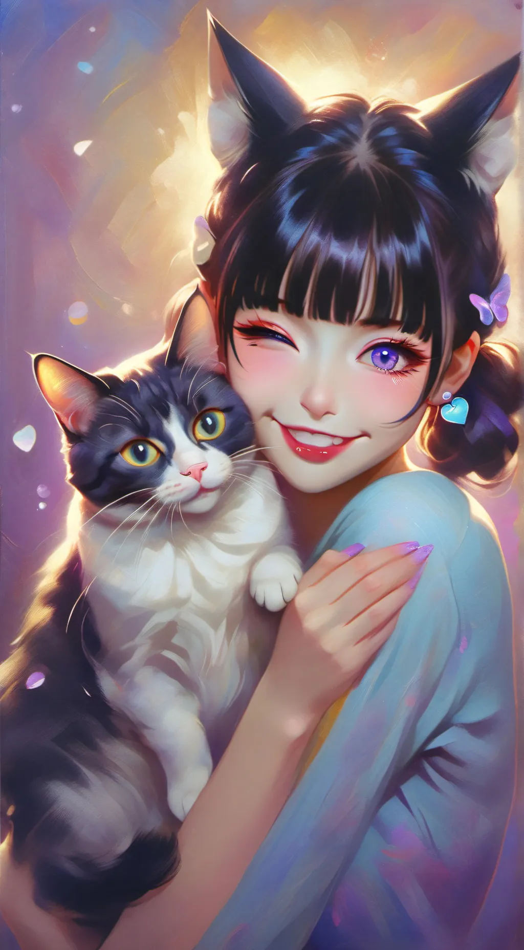 ai character: sky background