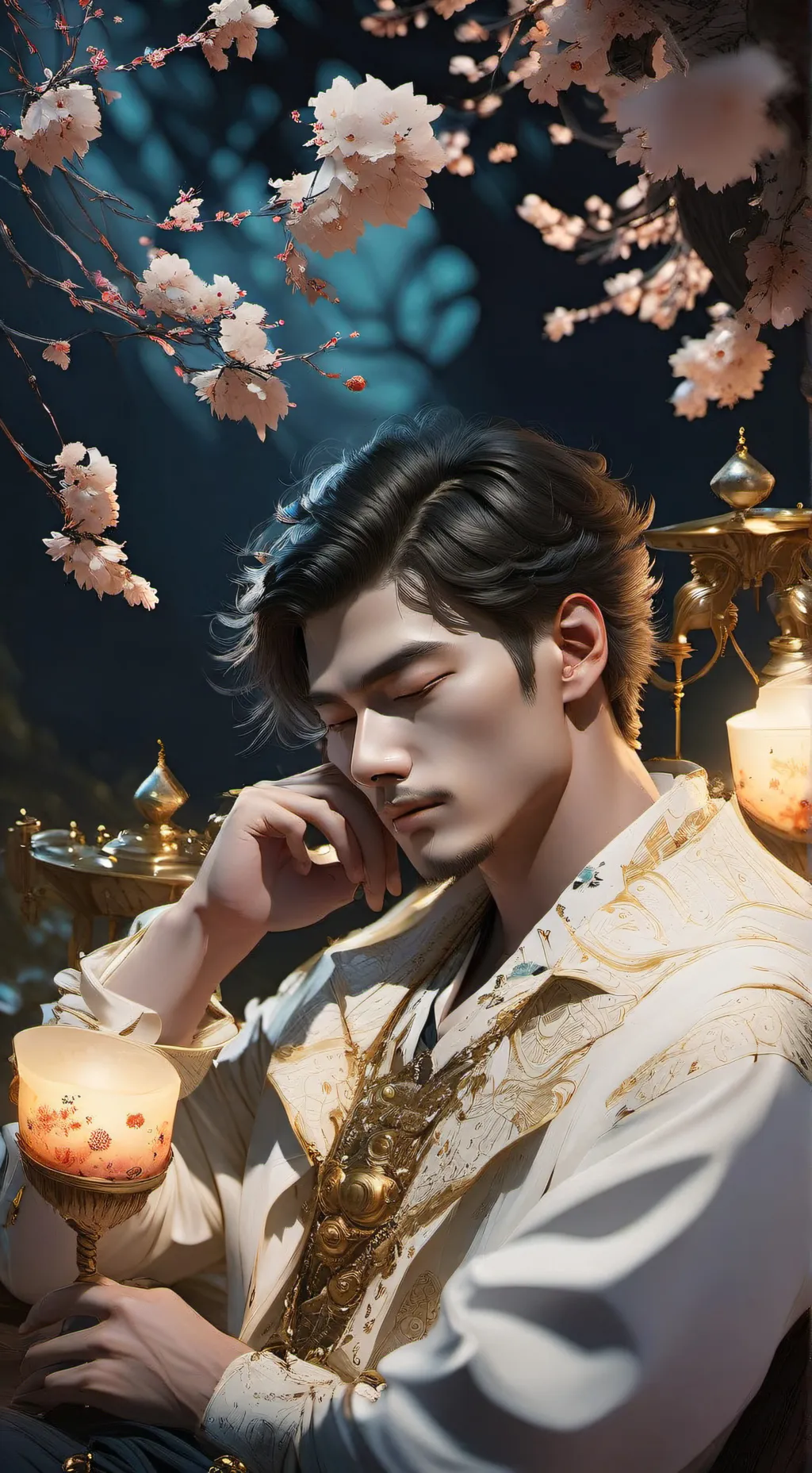 ai character: tired hydra background