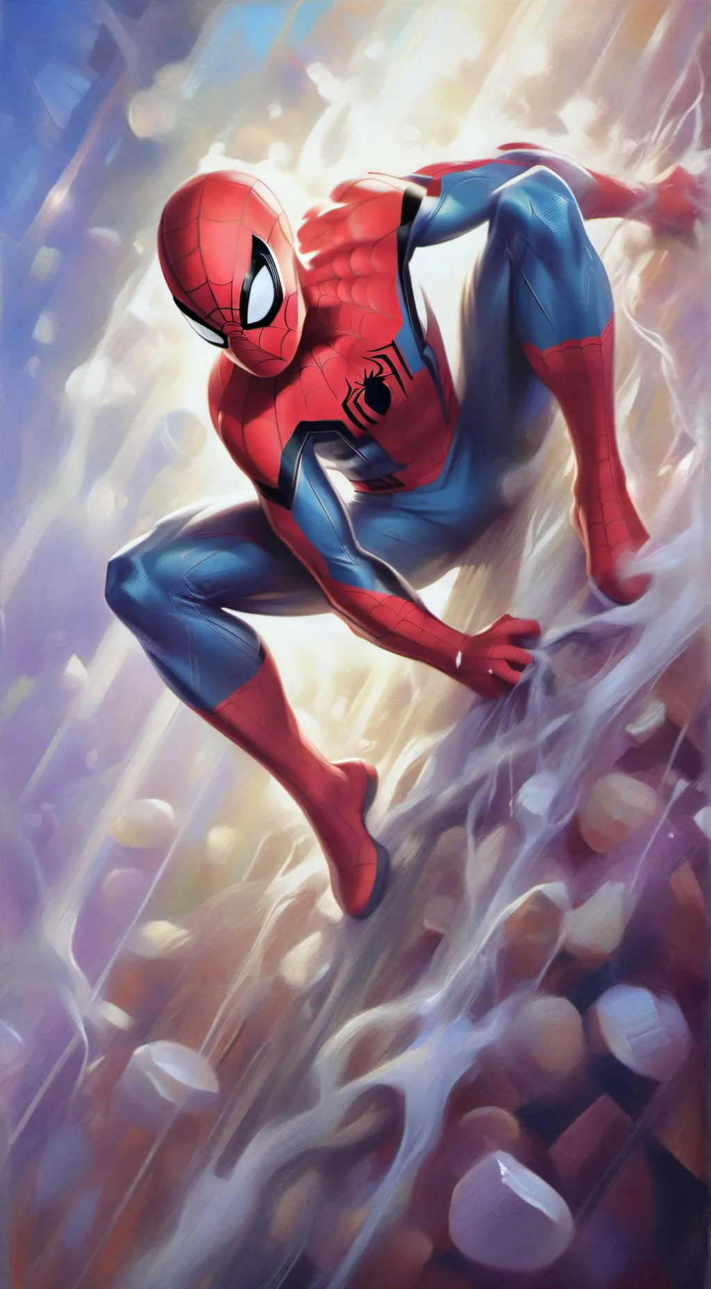 ai character: profesor SpiderMan background