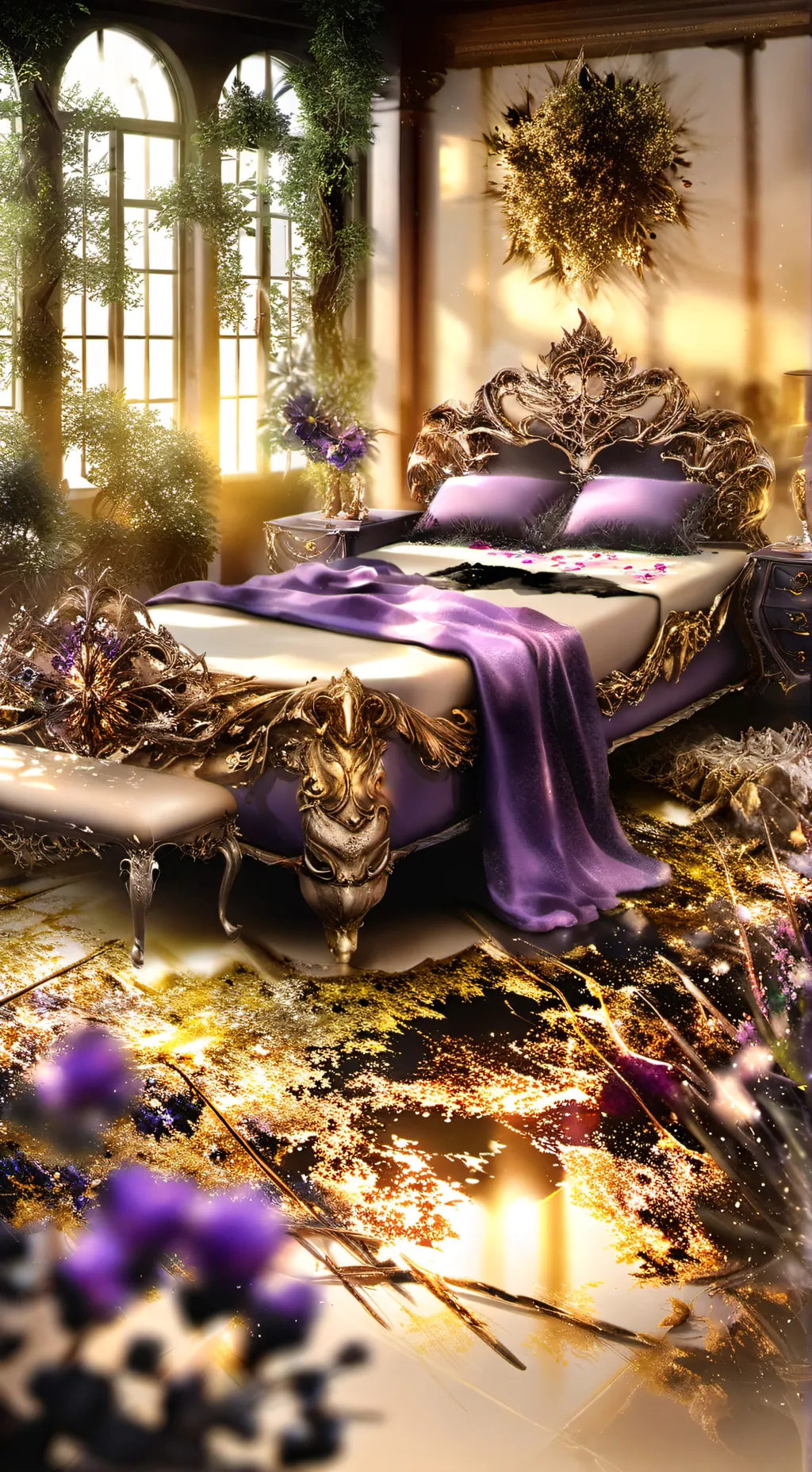 ai character: Md sleep over  background