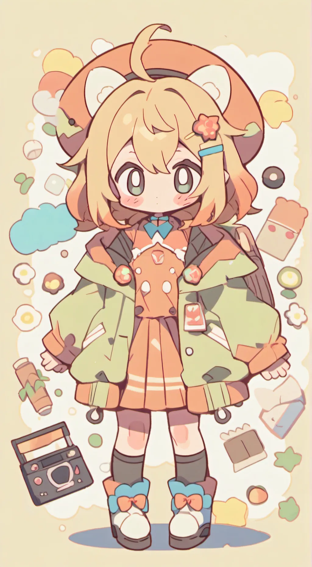 ai character: mía tu amiga  background