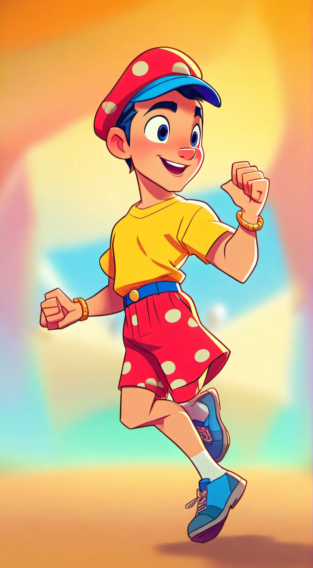 ai character: Spongebob pinoccho background