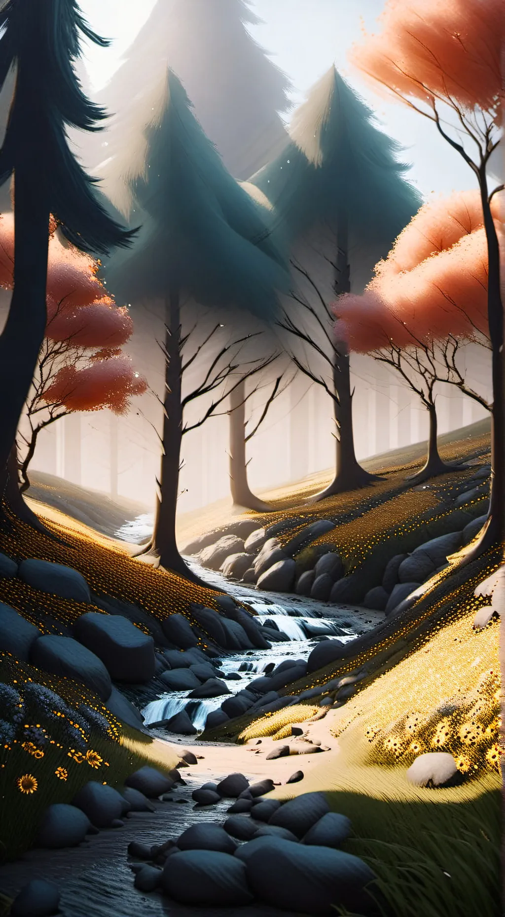 ai character: forest  background