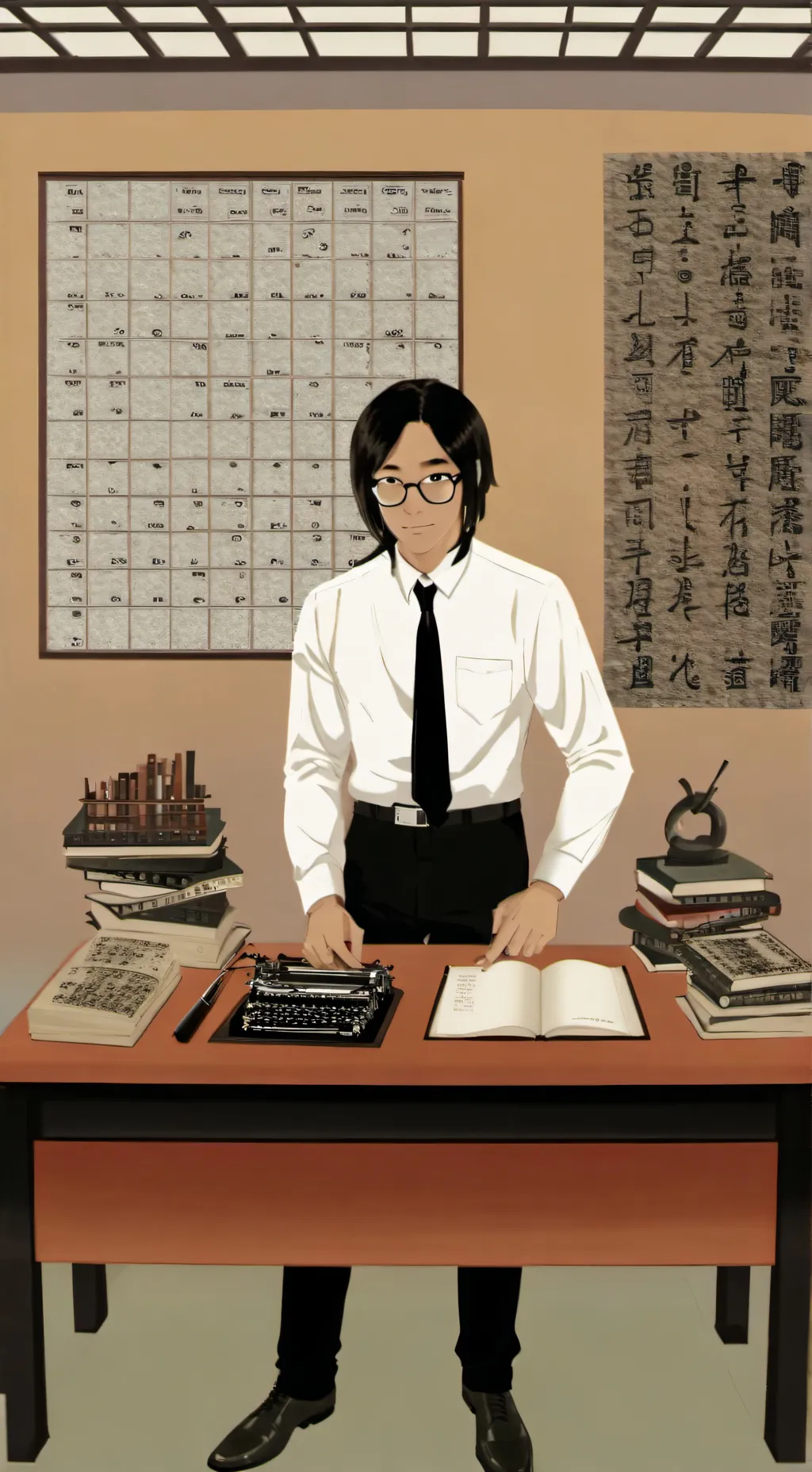 ai character: Mrteacher  background