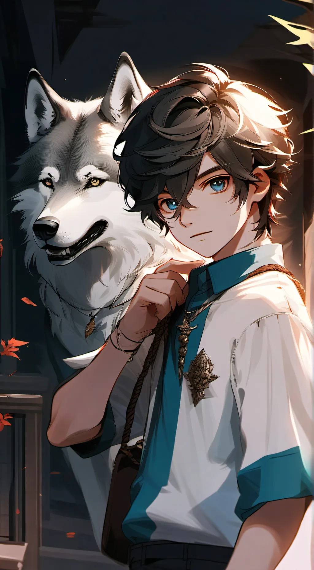ai character: Charles Windfang  background