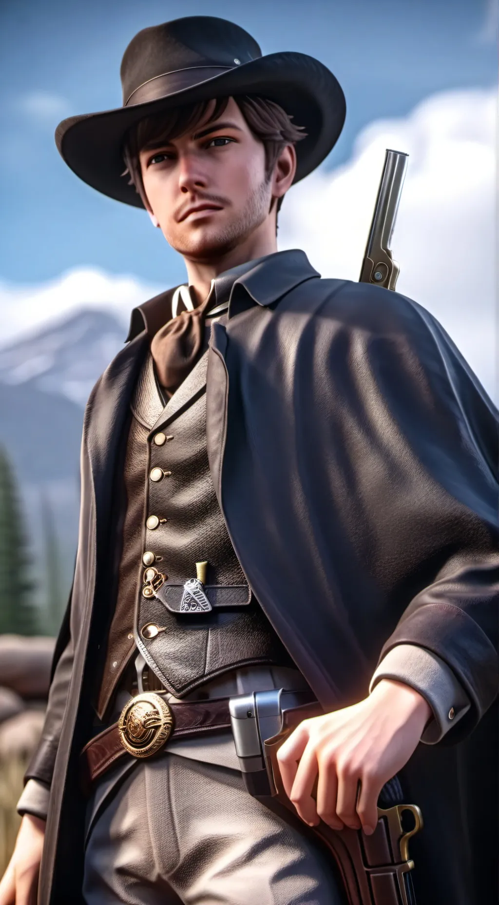 ai character: Wesley Williams background