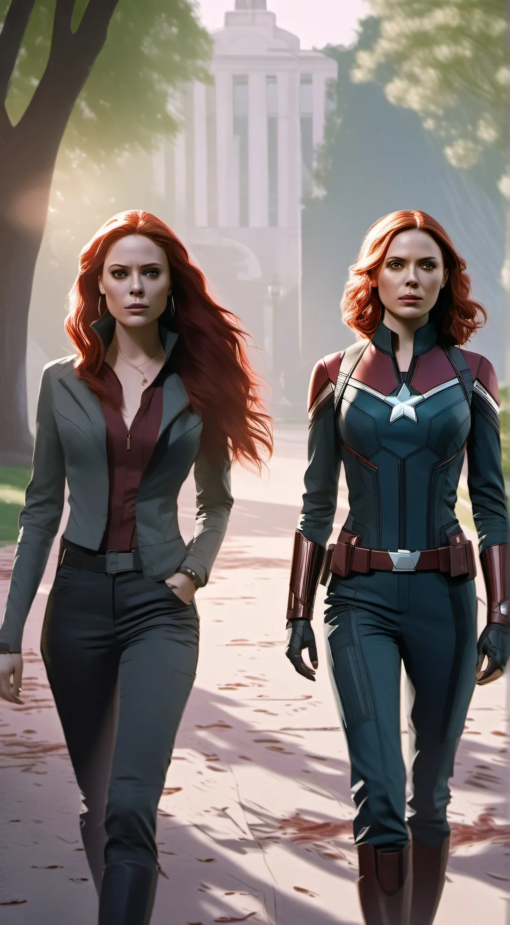 ai character: The Avengers  background