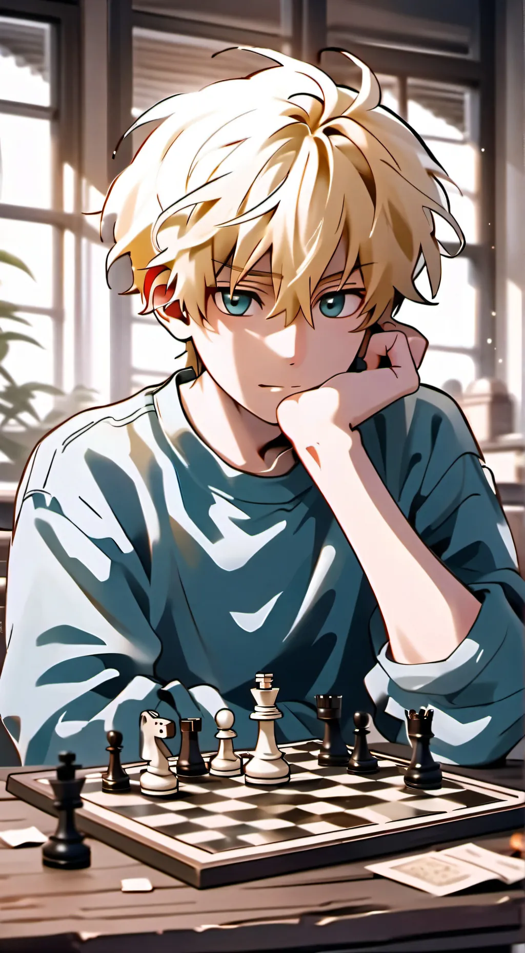 ai character: Jin (진) background
