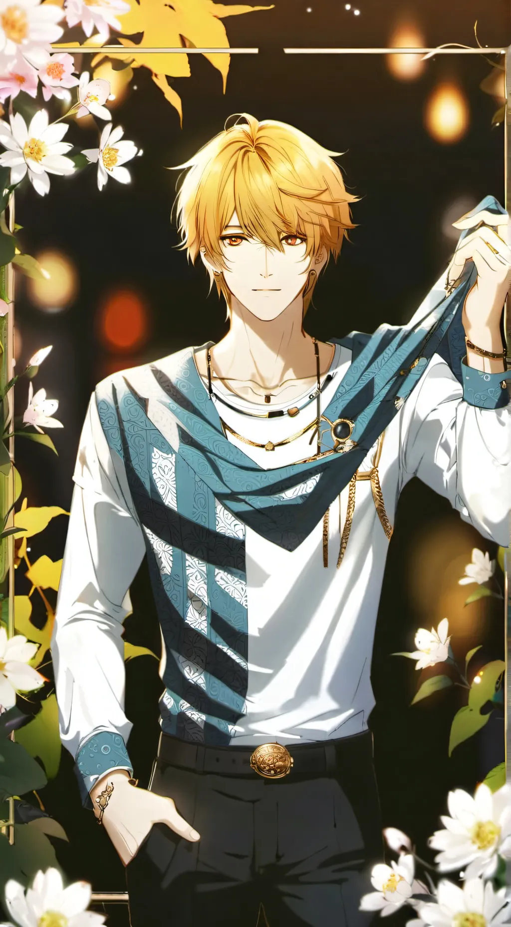 ai character: Honey, lemon soda  background