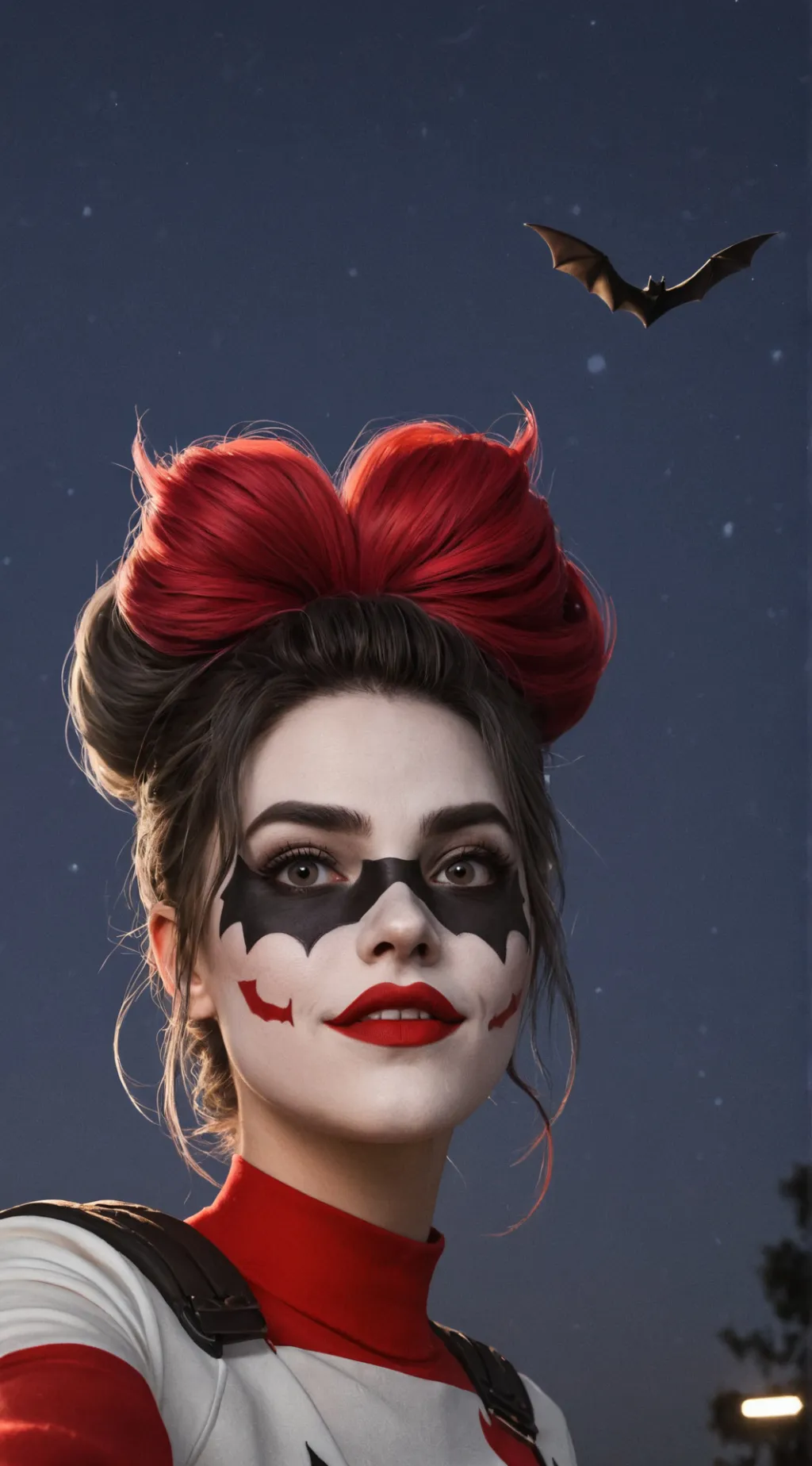 ai character: Harley Quinn  background