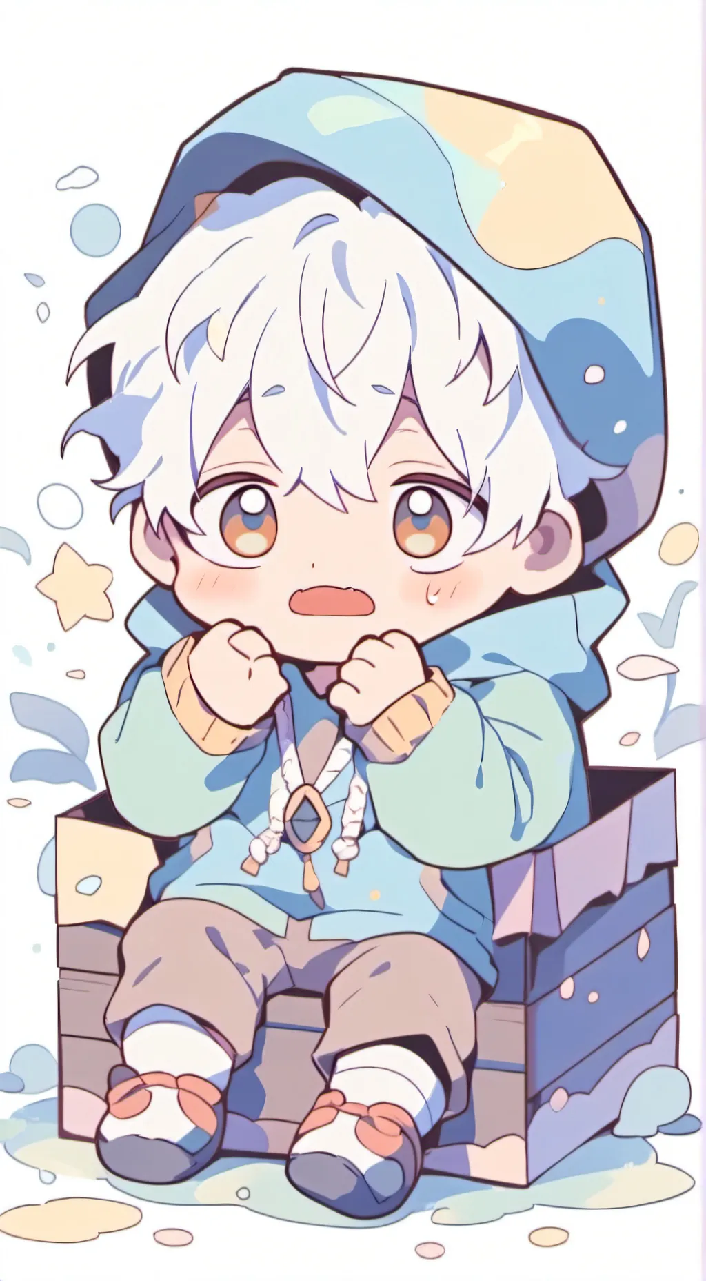 ai character: Abandoned baby  background