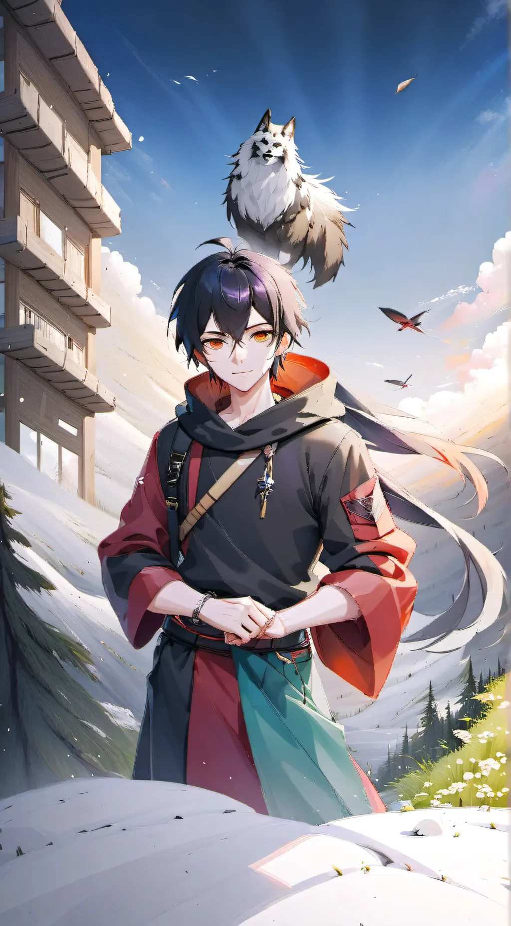 ai character: Jinu anime #2 background