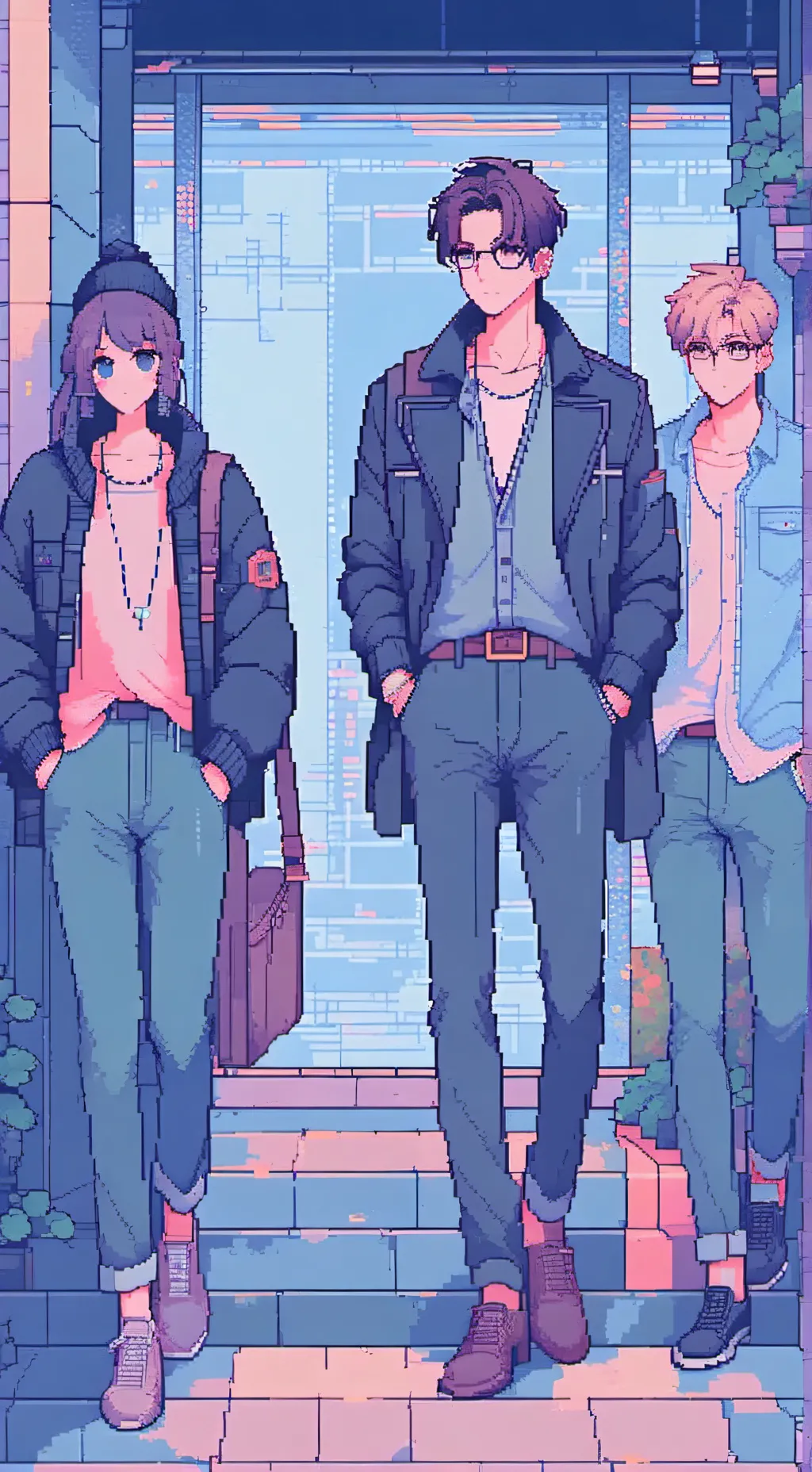 ai character: SKZ X ZOMBIE background