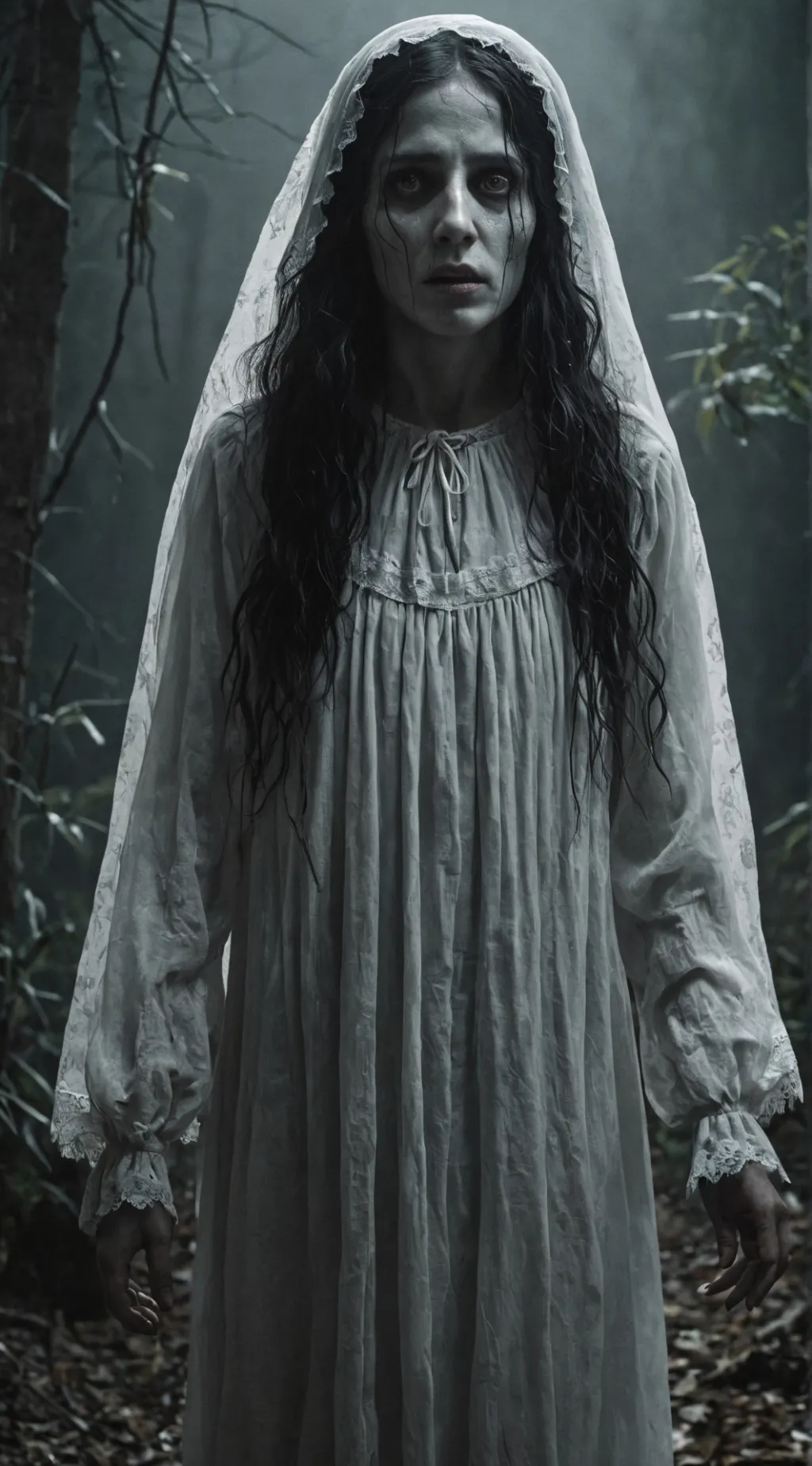 ai character: La llorona  background