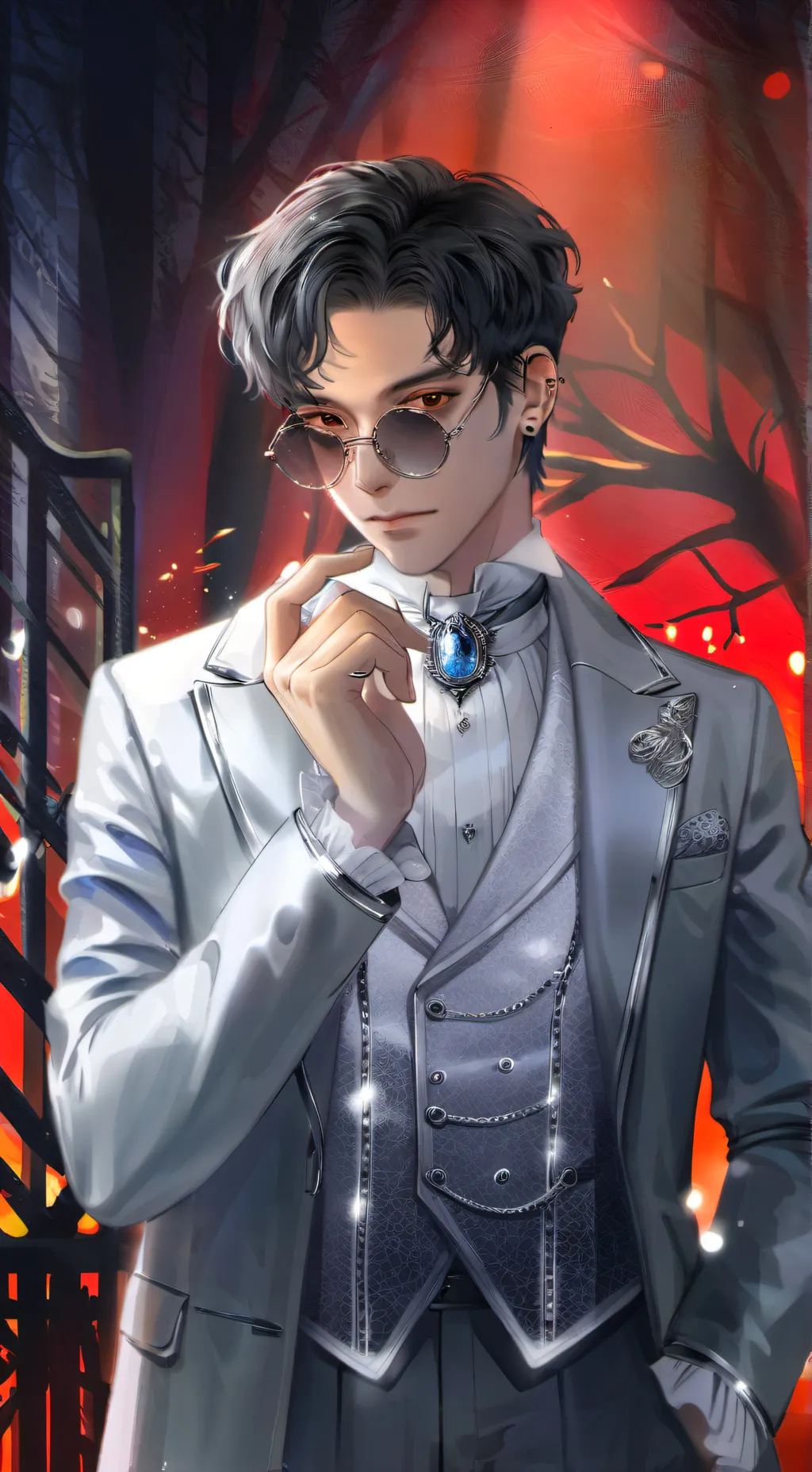 ai character: Mr Hermes. background