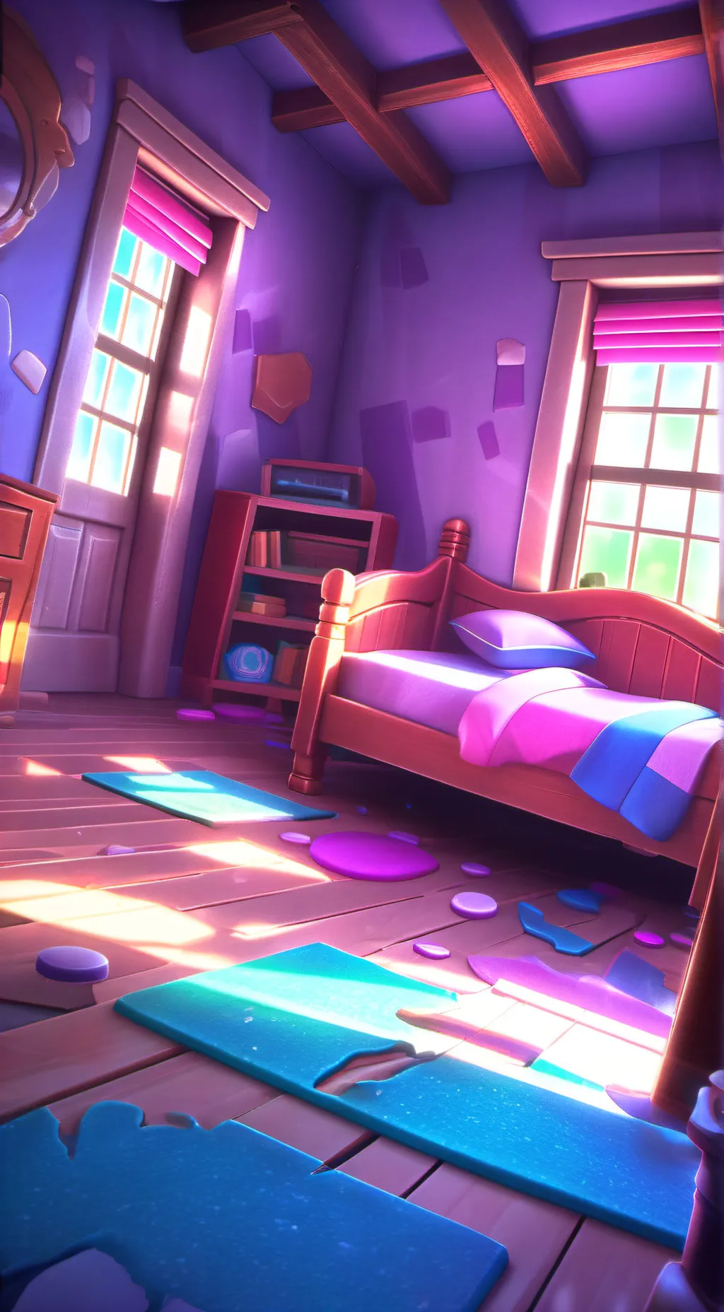 ai character: “Open the door.” background