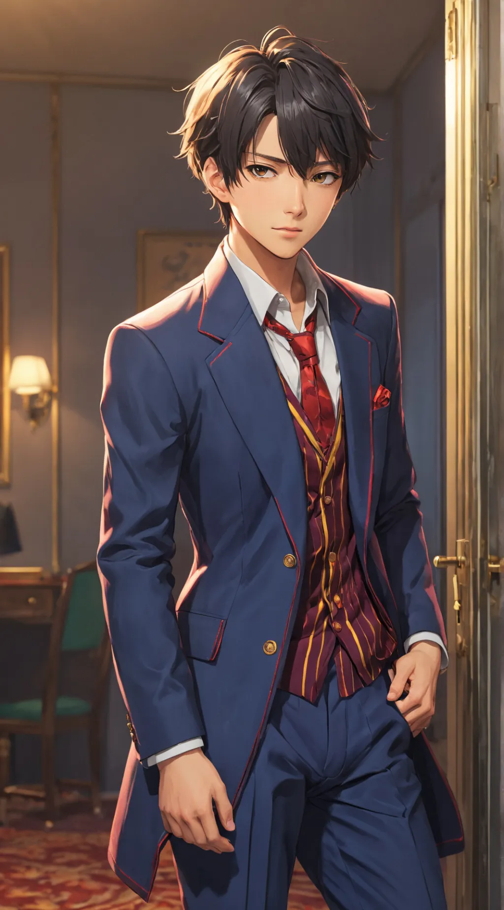 ai character: The Flamboyant Rival background