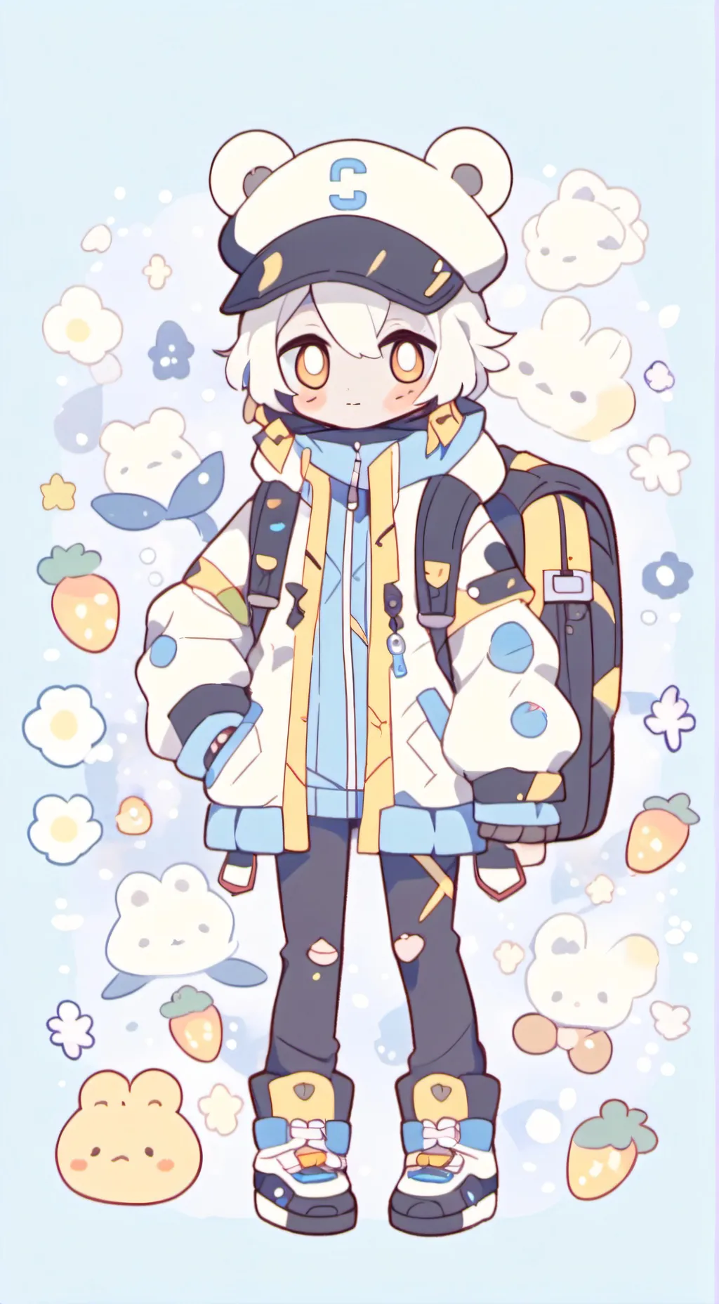 ai character: estudiante background