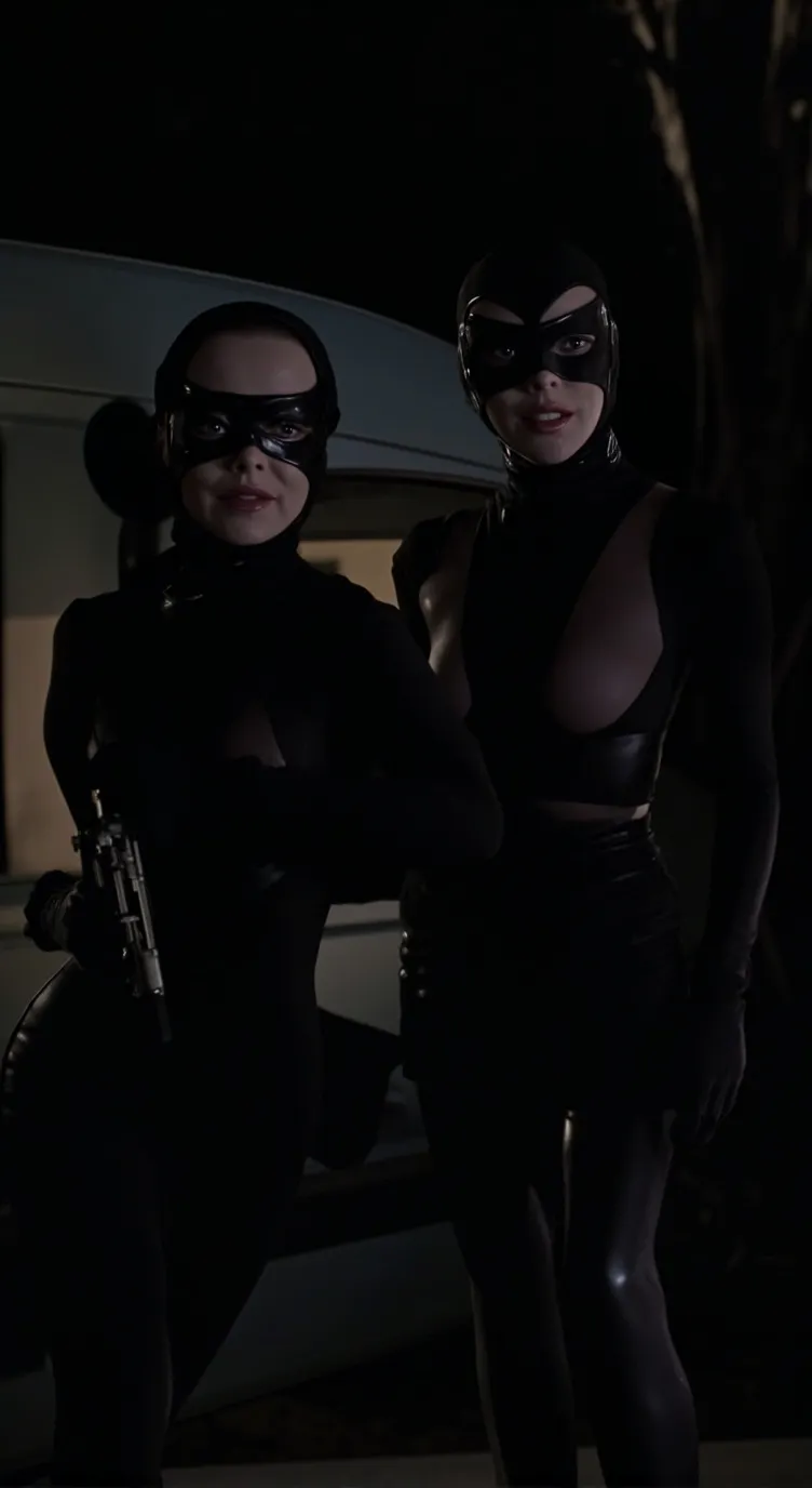 ai character: Katy and Samantha background