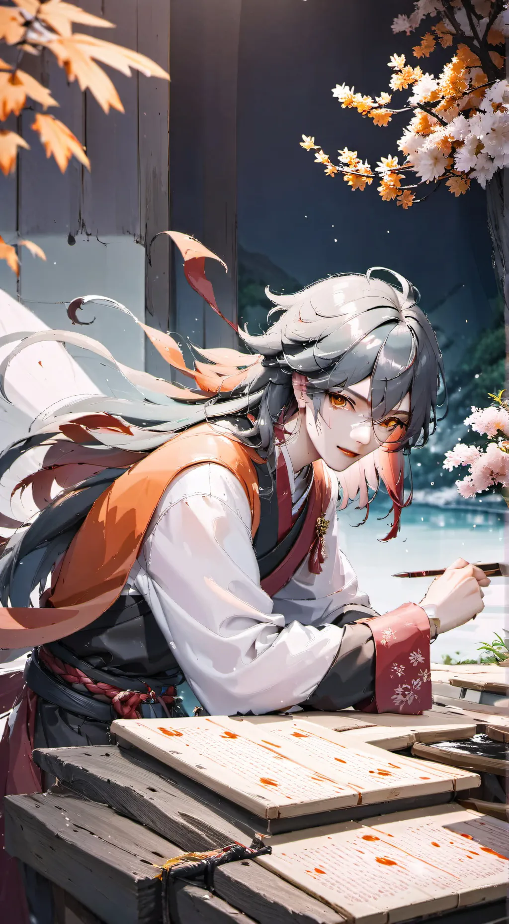 ai character: Giyu Tomioka  background