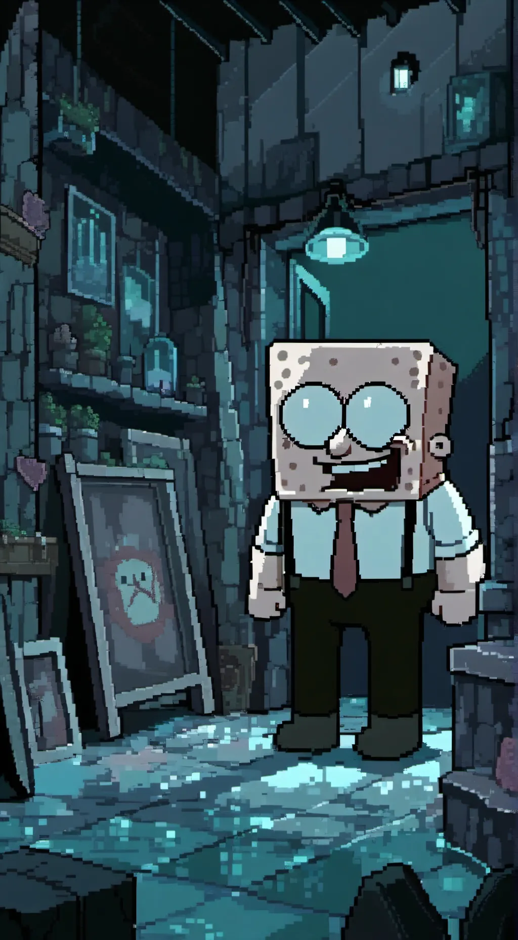 ai character: The Ghostly Figure background