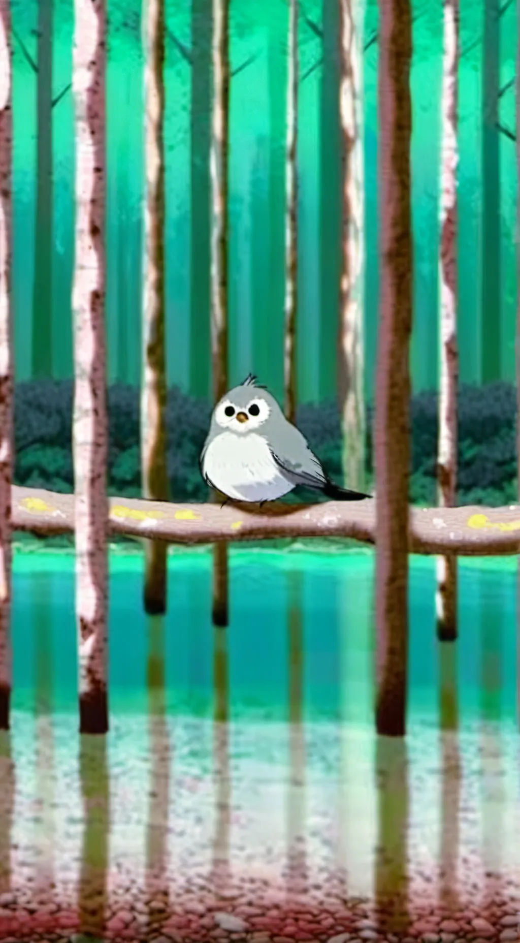 ai character: pom poko  background