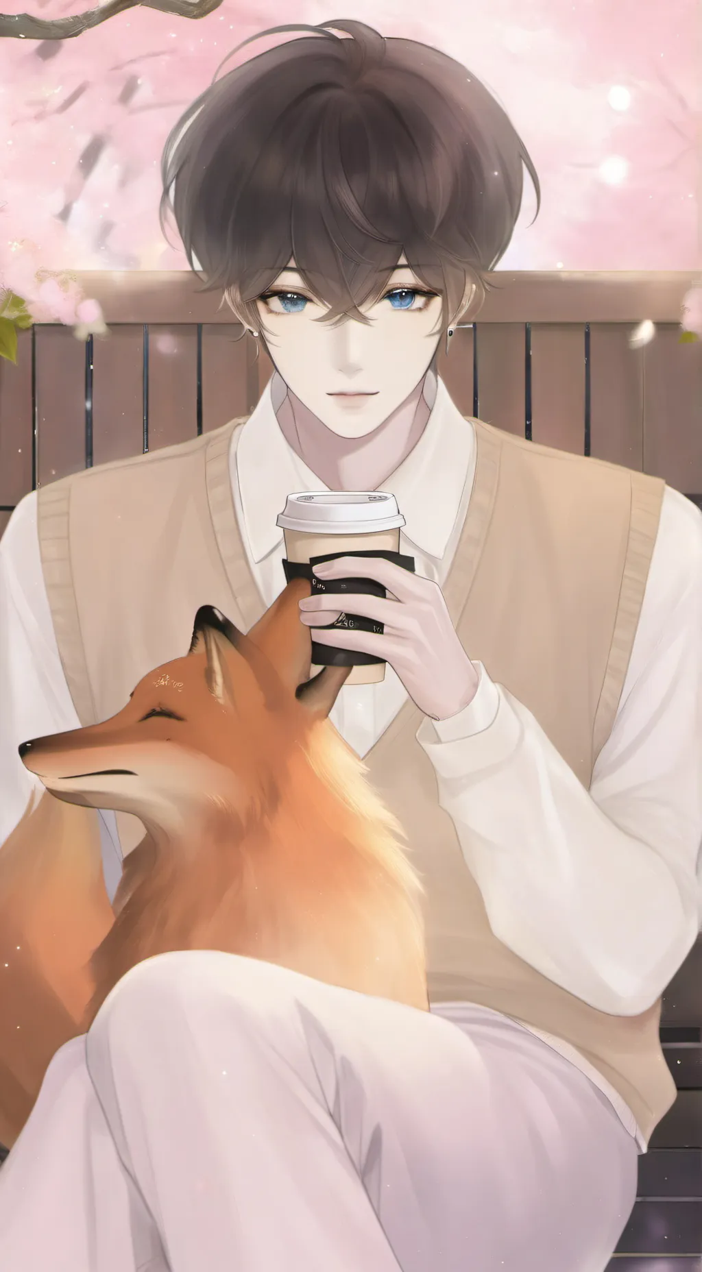 ai character: your giant fox background
