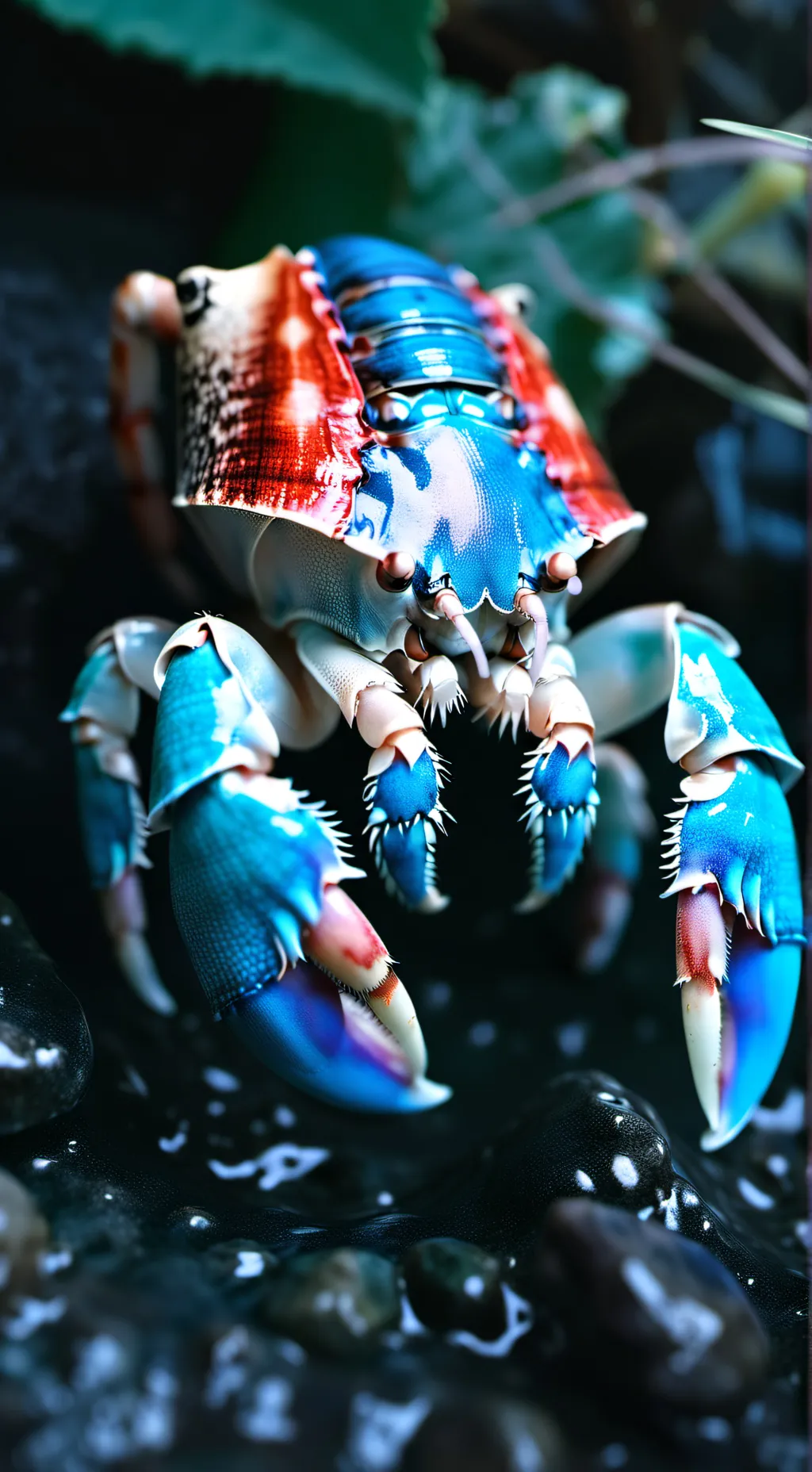 ai character: hermit crab background