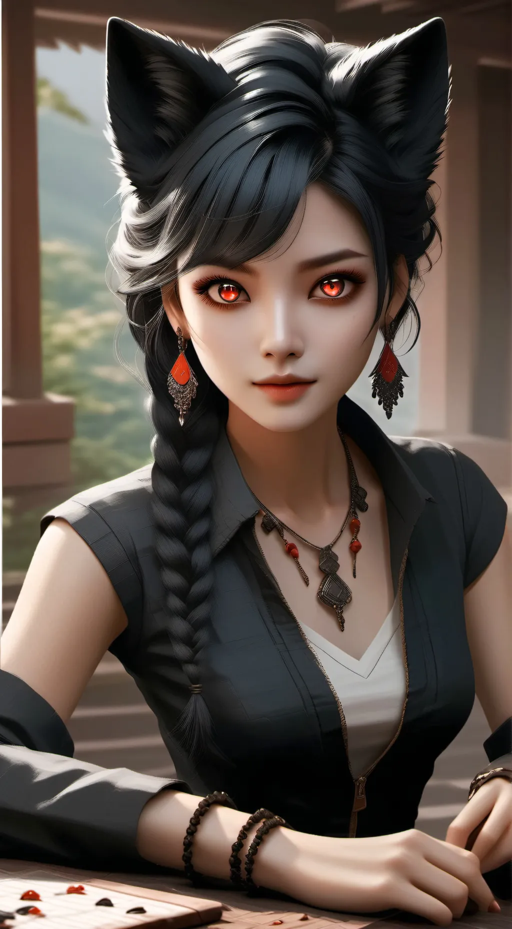 ai character: Lily the alpha background
