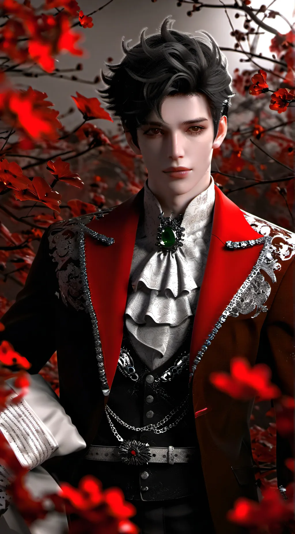 ai character: jevin x Wenda background