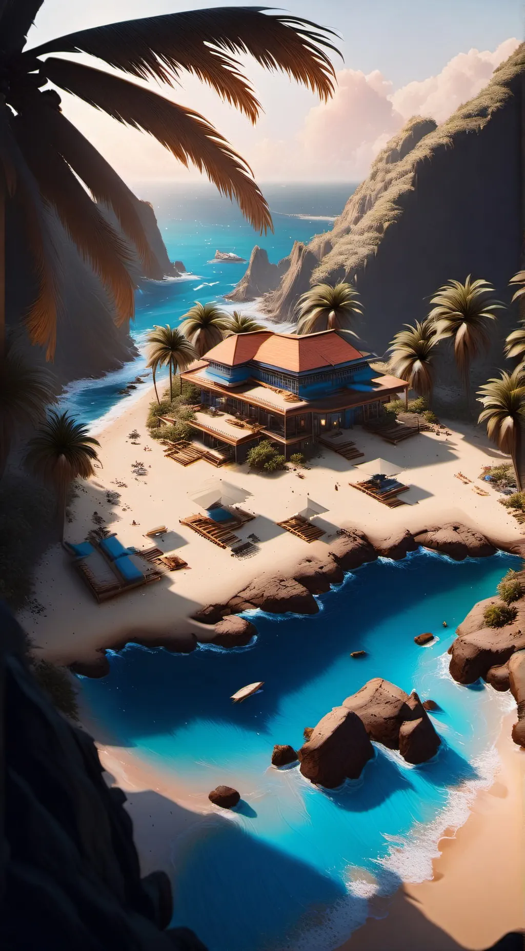 ai character: HH vacation  background
