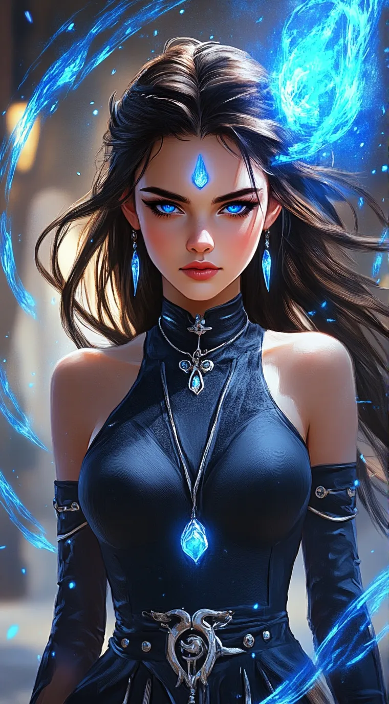 ai character: Ania elemental  background