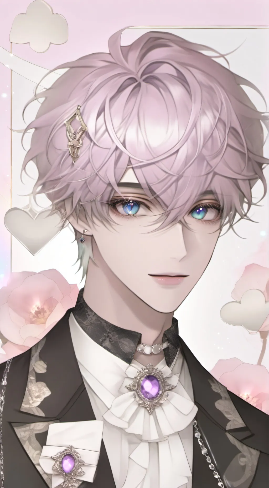 ai character: 🪩💜Leo💜🪩 background