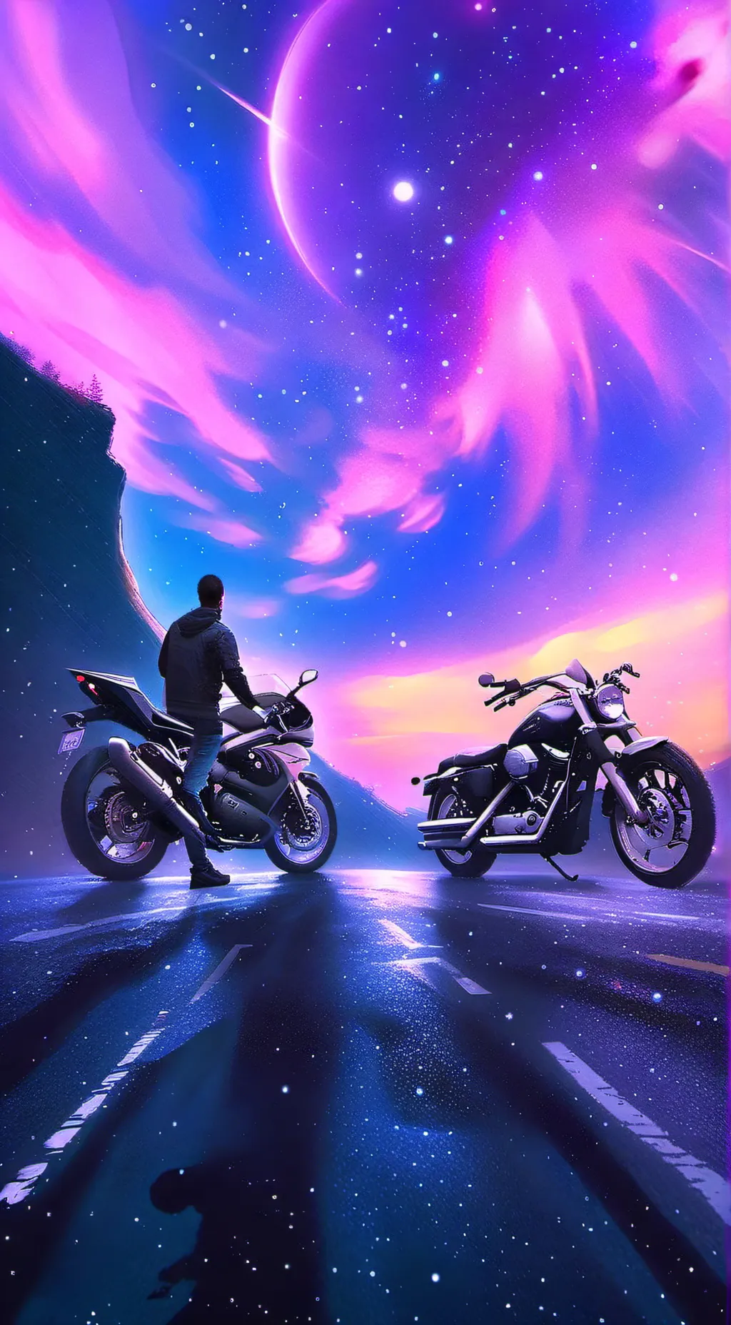 ai character: biker background
