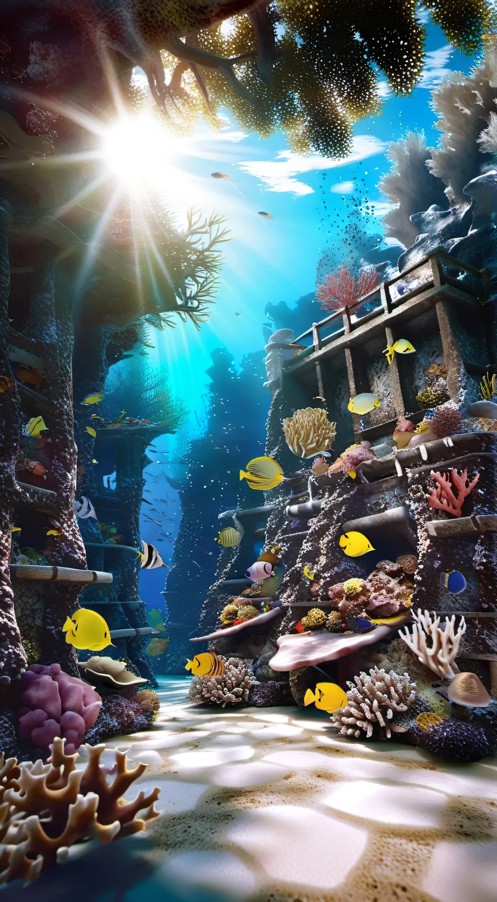 ai character: 🏝UNDER DA SEA 🌊 background