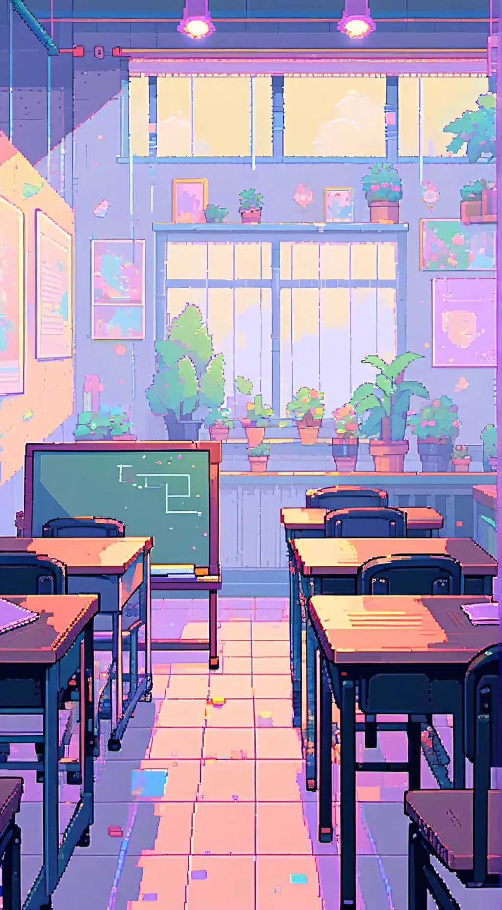 ai character: My school 🎀😋 background