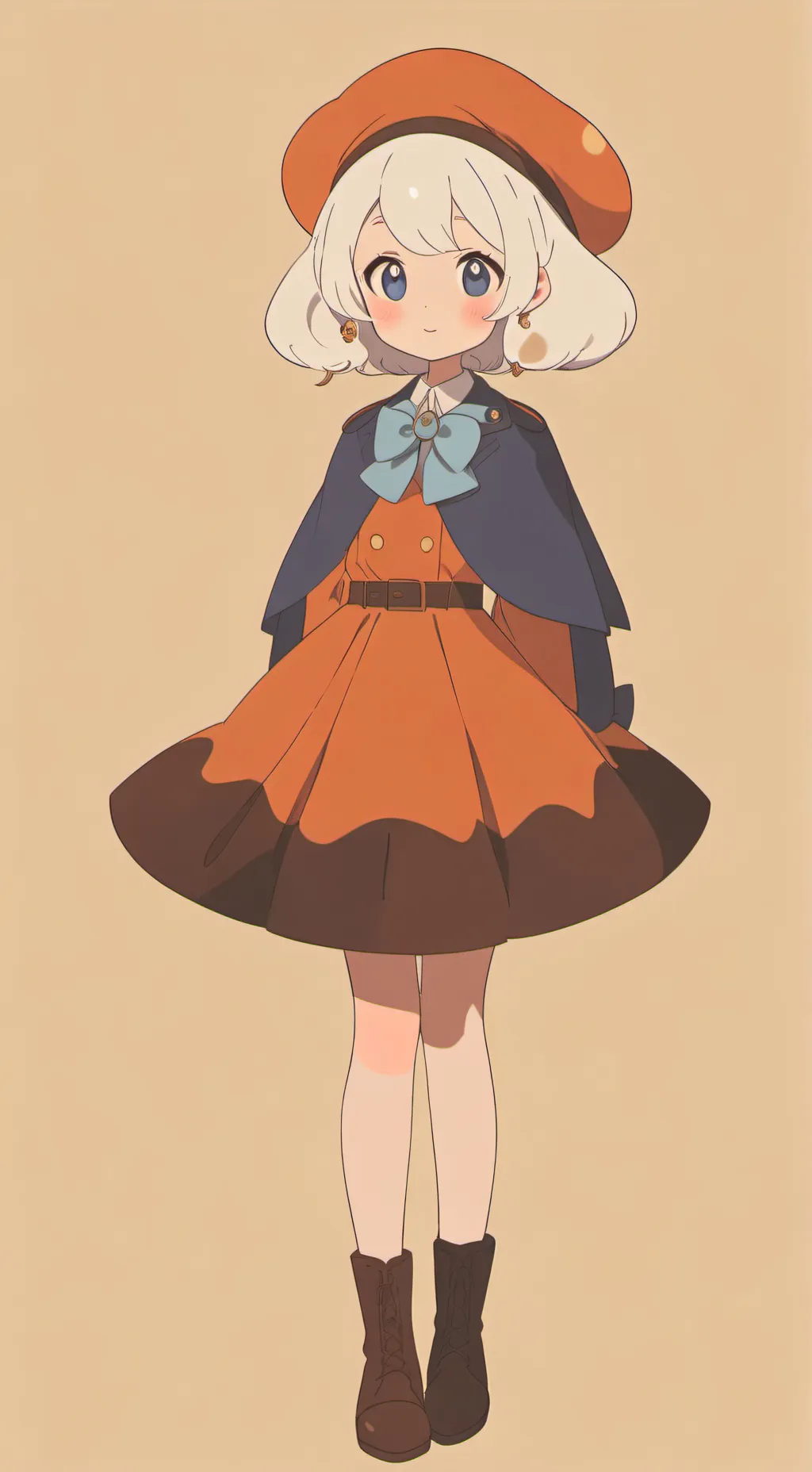 ai character: Cream Puff Cookie  background